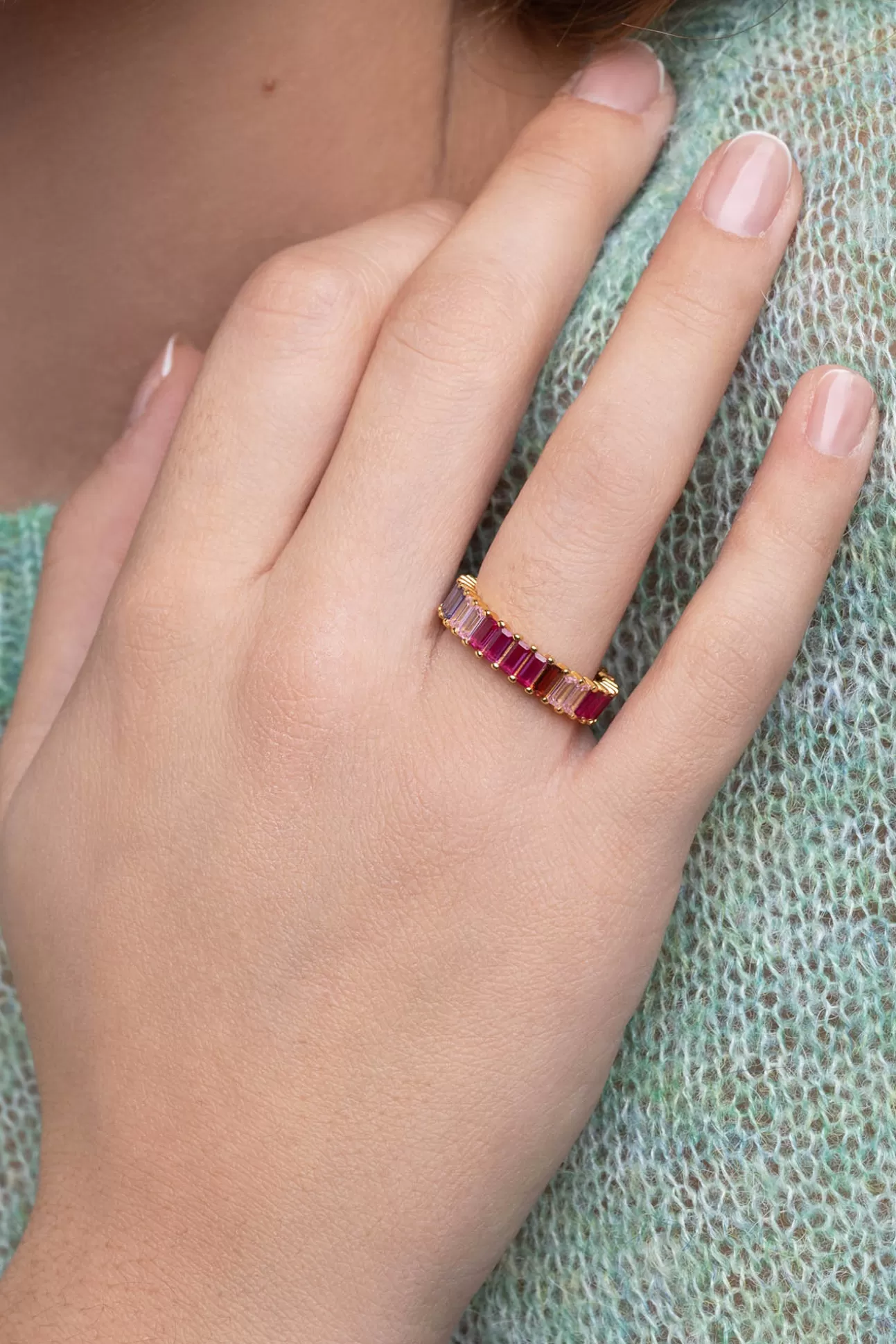 Best Sale Anillo Sia Berries Plata Baño Oro Mujer Bisutería