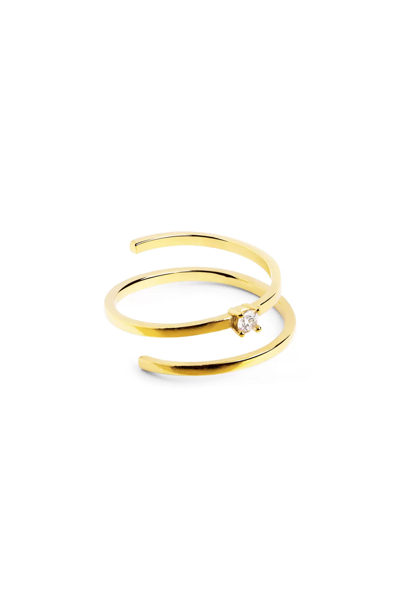 Fashion Anillo Spiral Spark Oro Mujer Bisutería