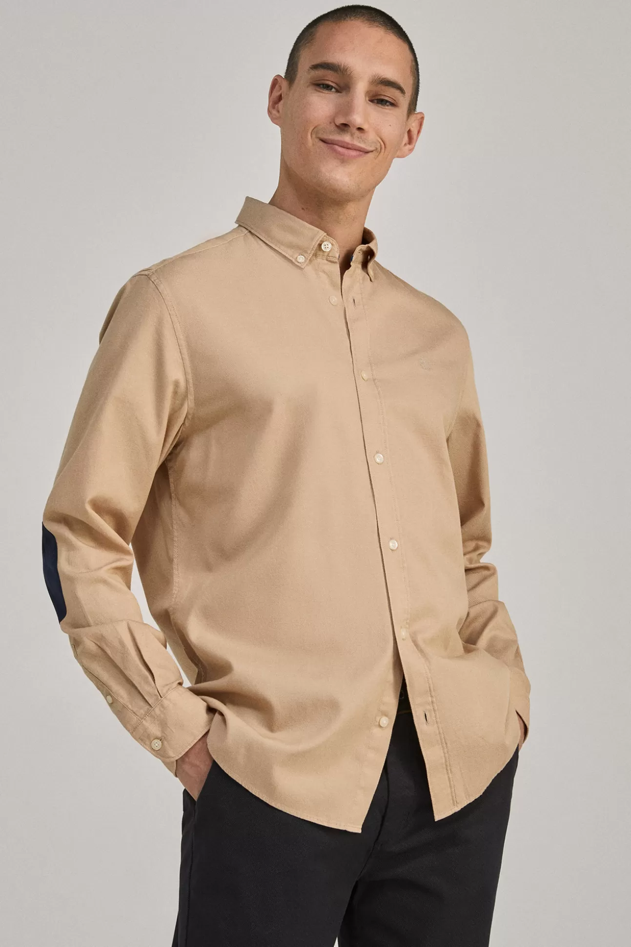 Clearance Camisa Dobby Color Hombre Camisas