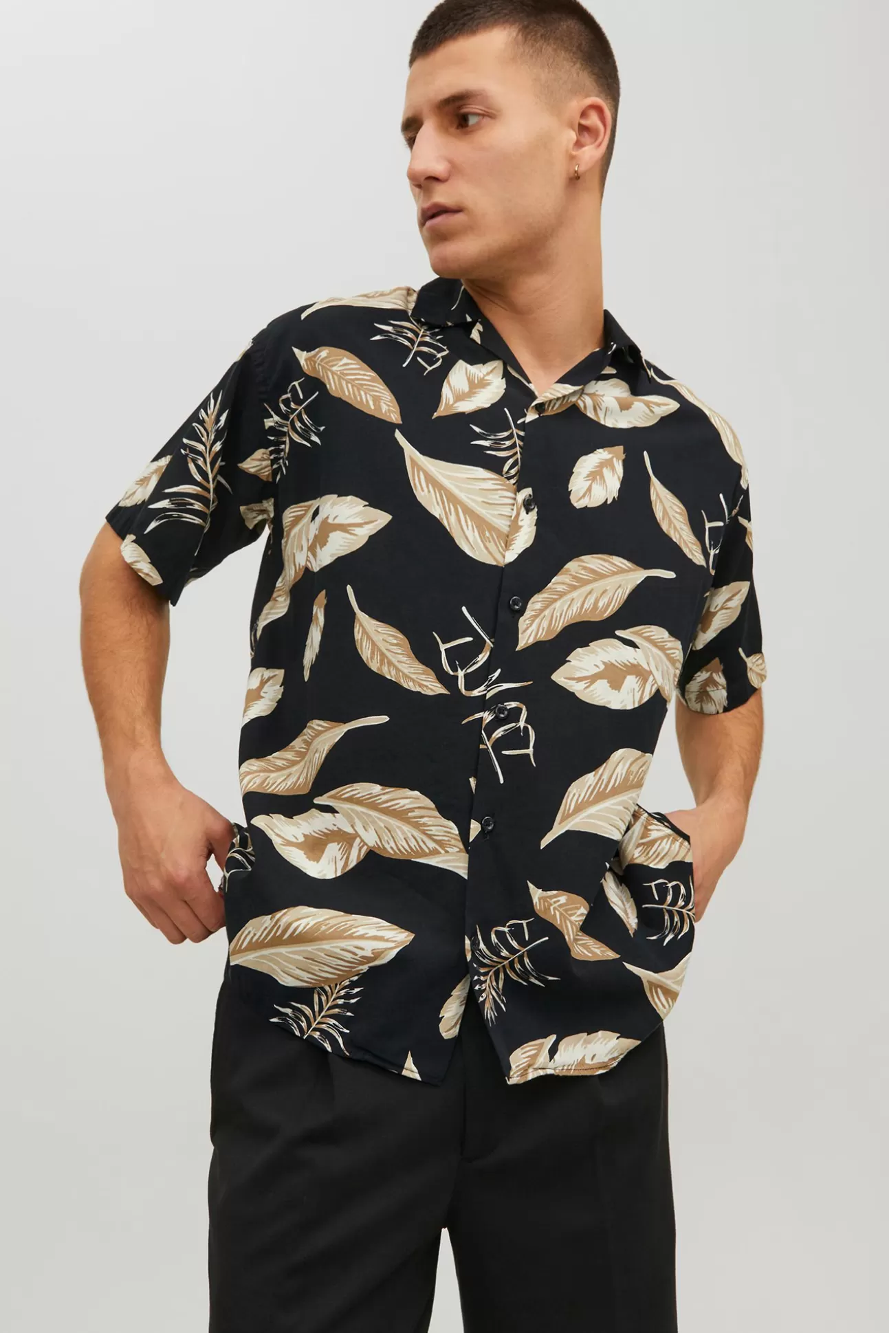 Best Camisa Manga Corta Estampada Hombre Camisas