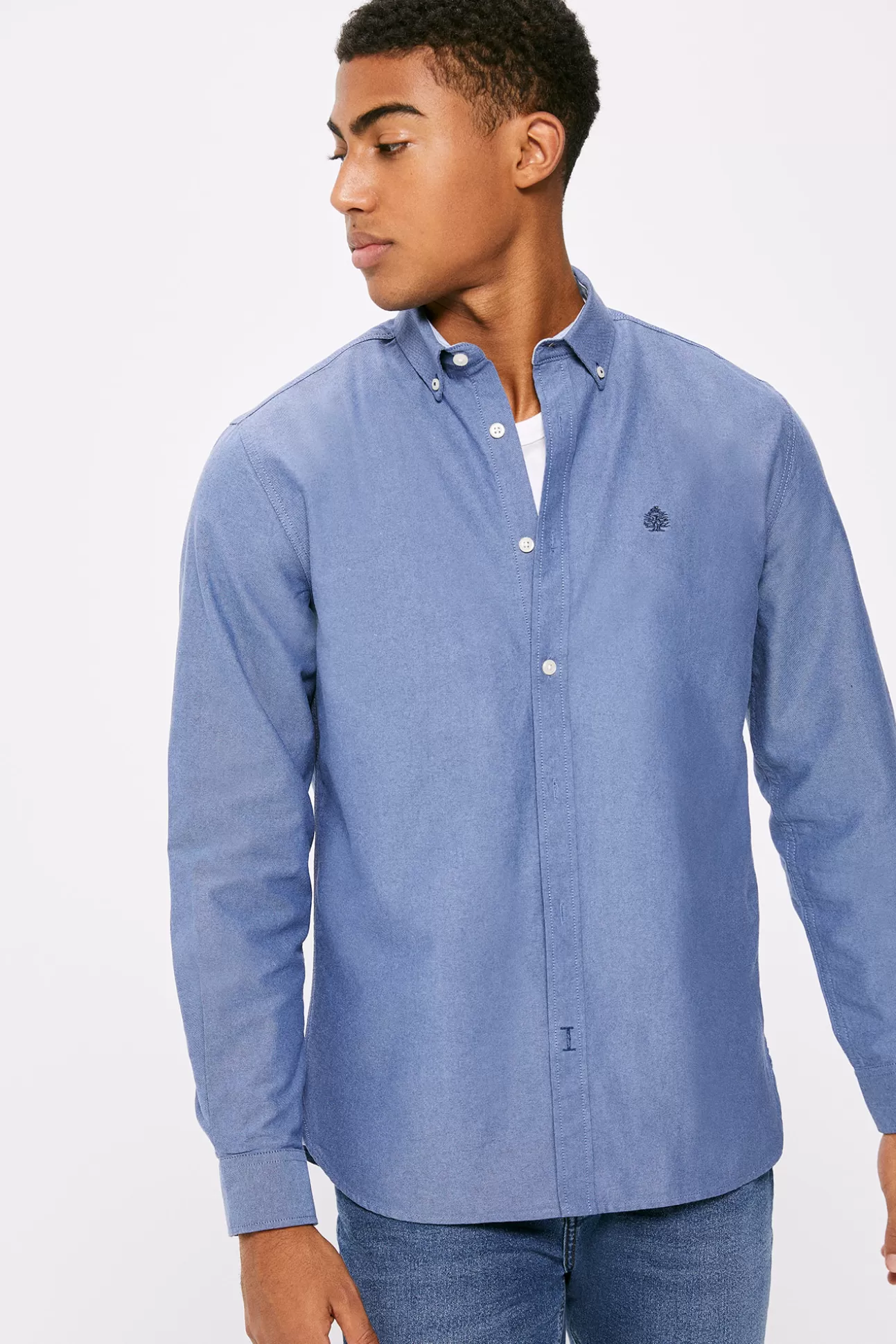 Online Camisa Oxford Color Hombre Camisas