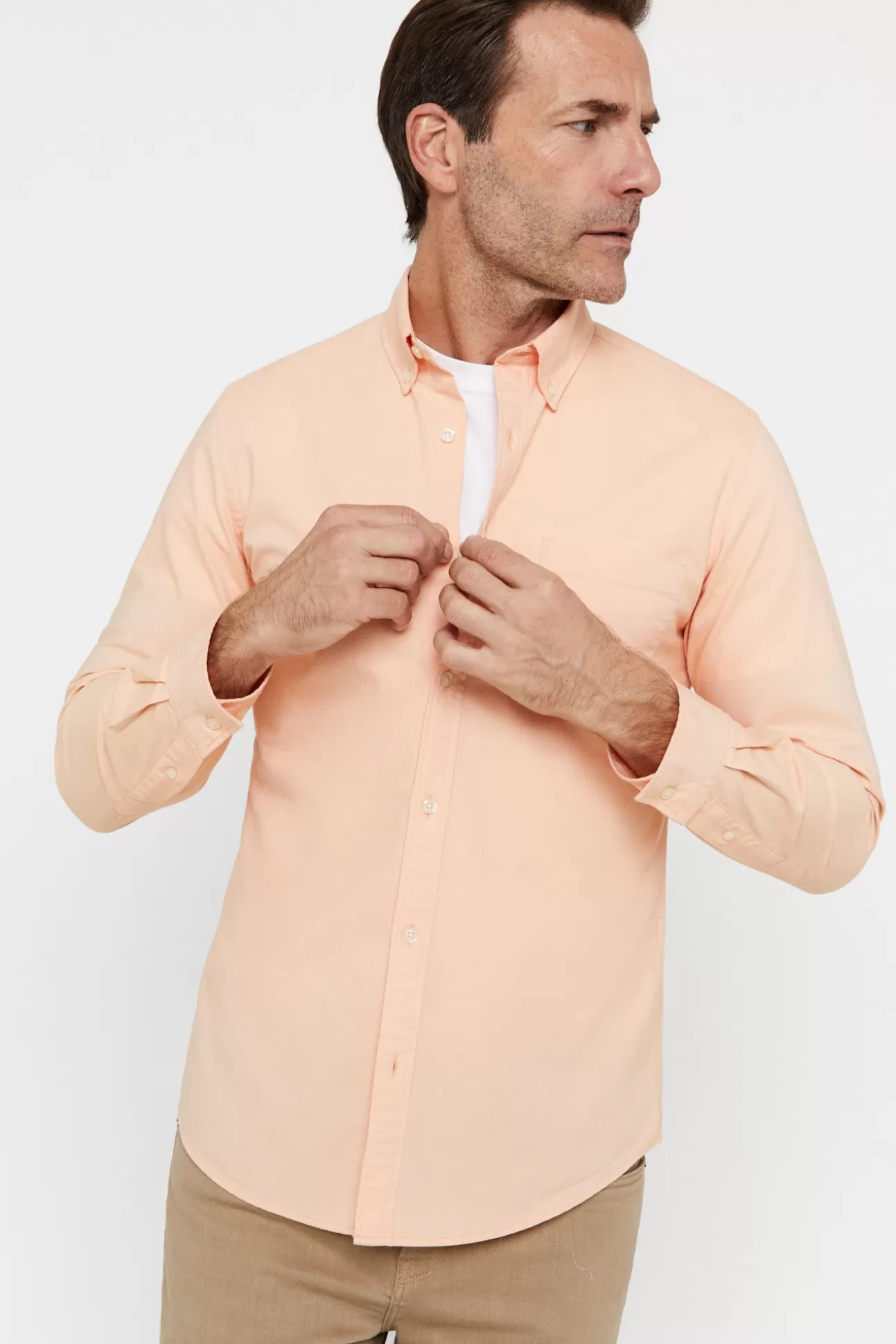 Best Camisa Oxford Liso Hombre Camisas