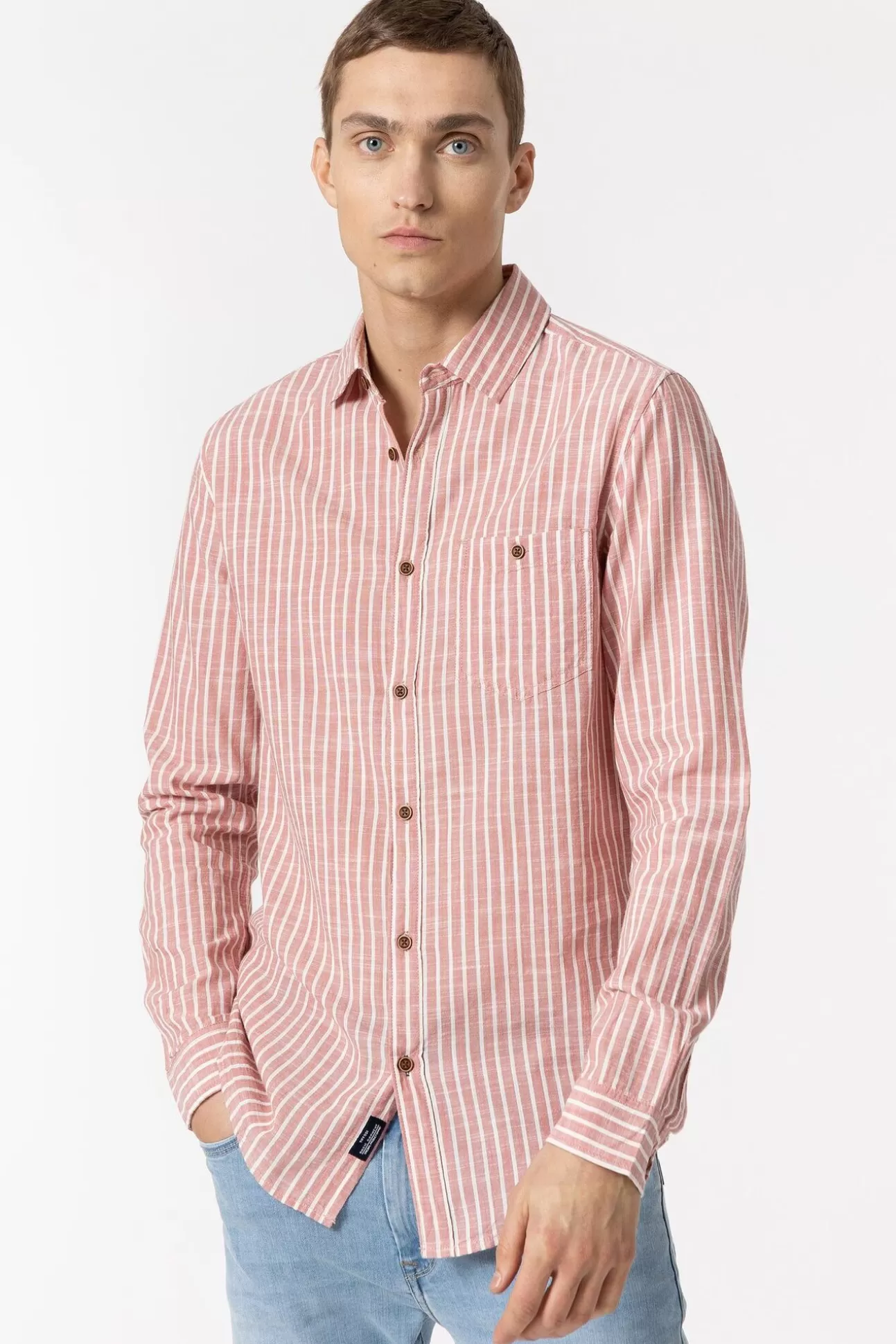 Best Camisa Regular Fit Rayas Hombre Camisas