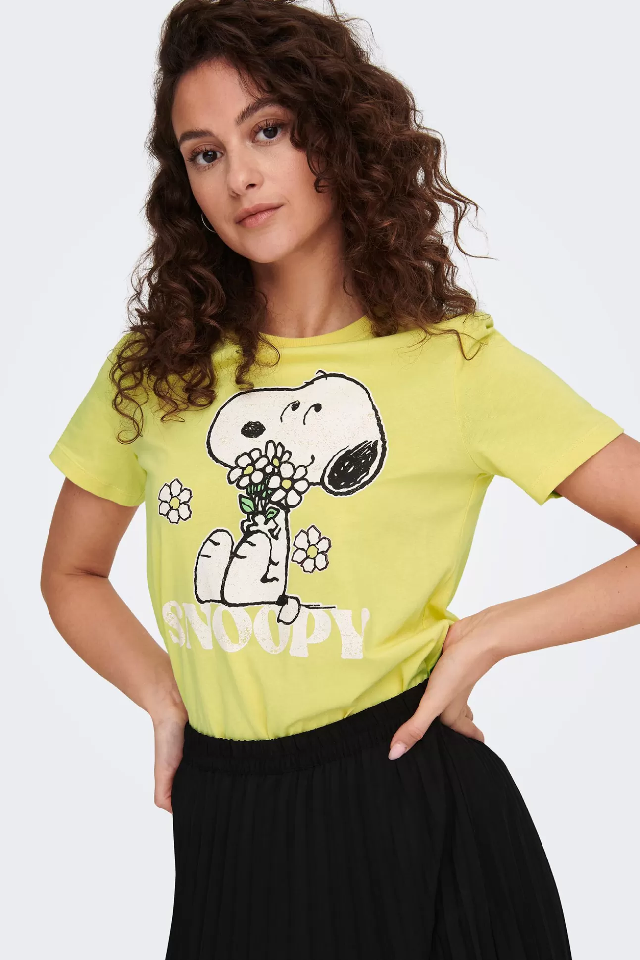 Fashion Camiseta Manga Corta Peanuts Mujer Licencias