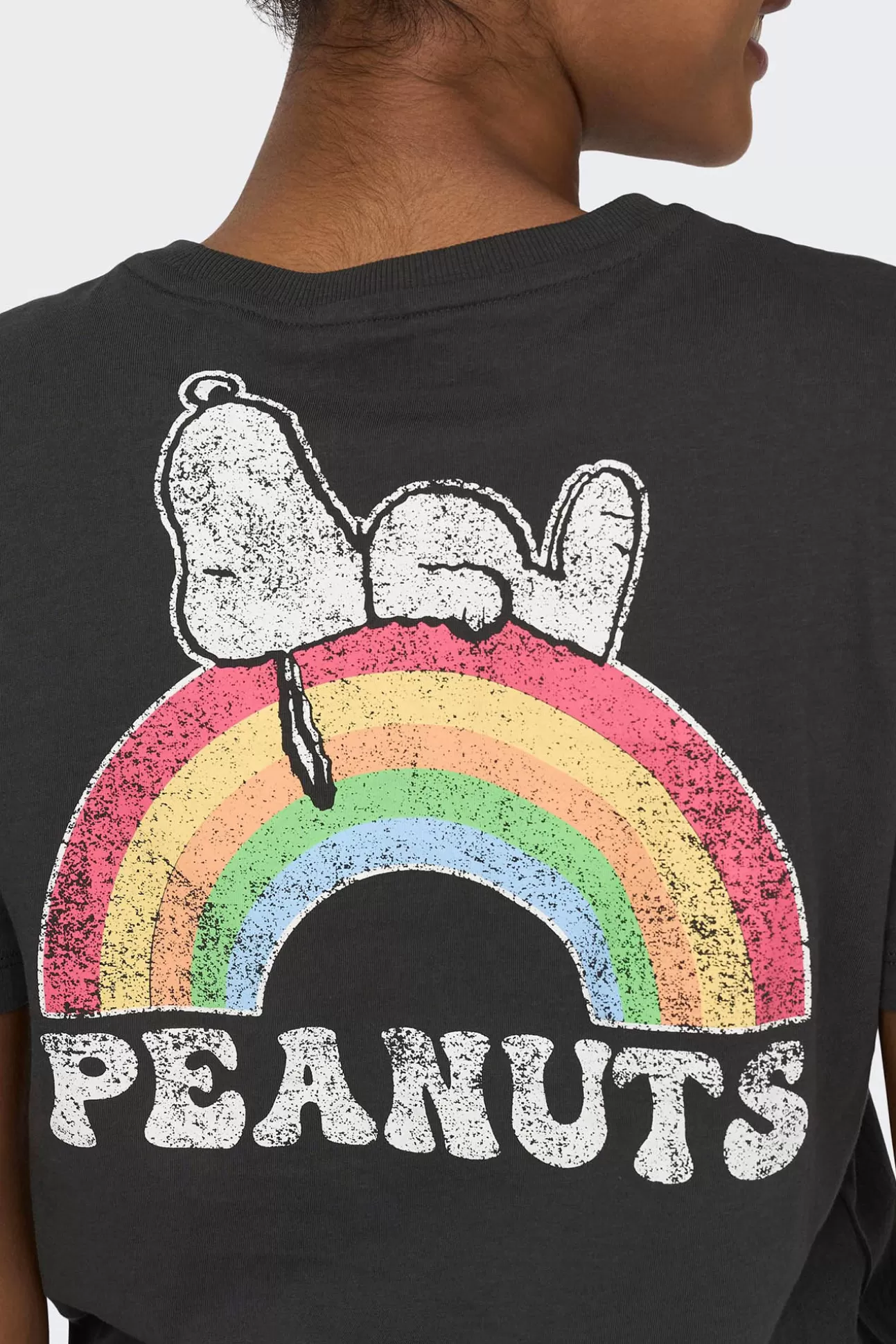 Sale Camiseta Manga Corta Peanuts Mujer Licencias