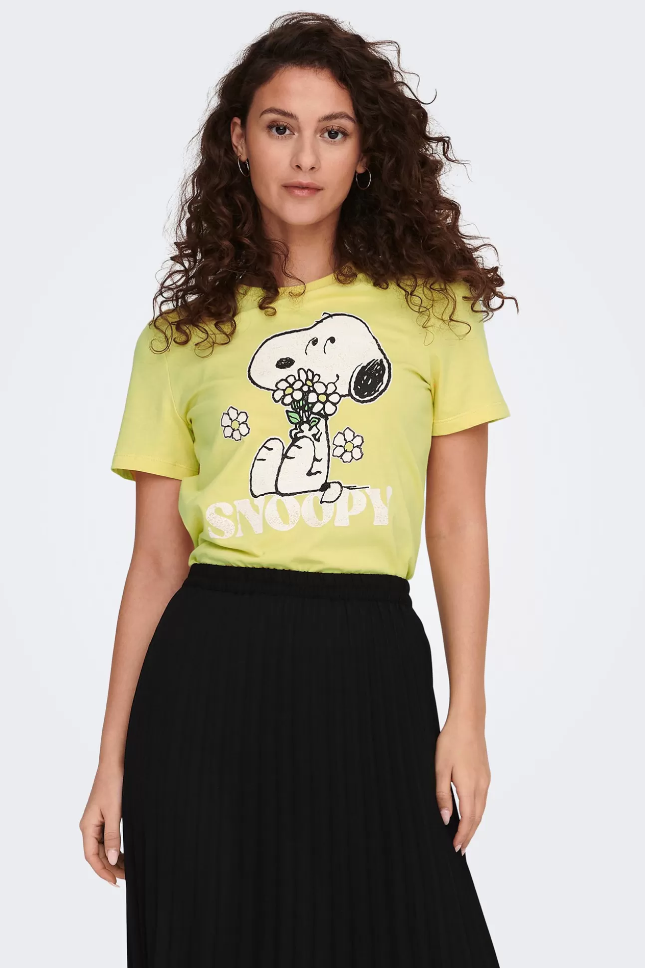 Fashion Camiseta Manga Corta Peanuts Mujer Licencias