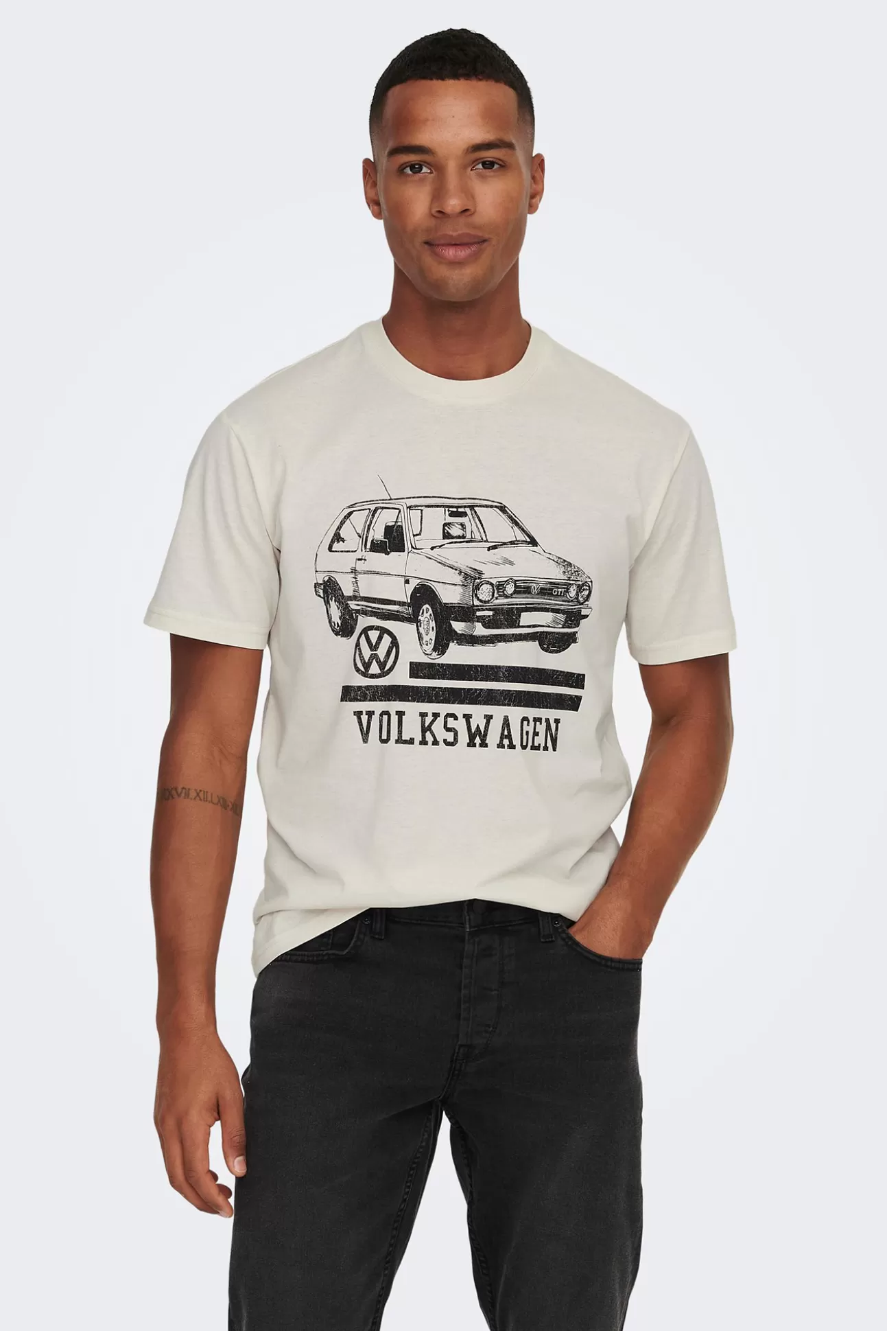 Fashion Camiseta Manga Corta Volkswagen Hombre Licencias