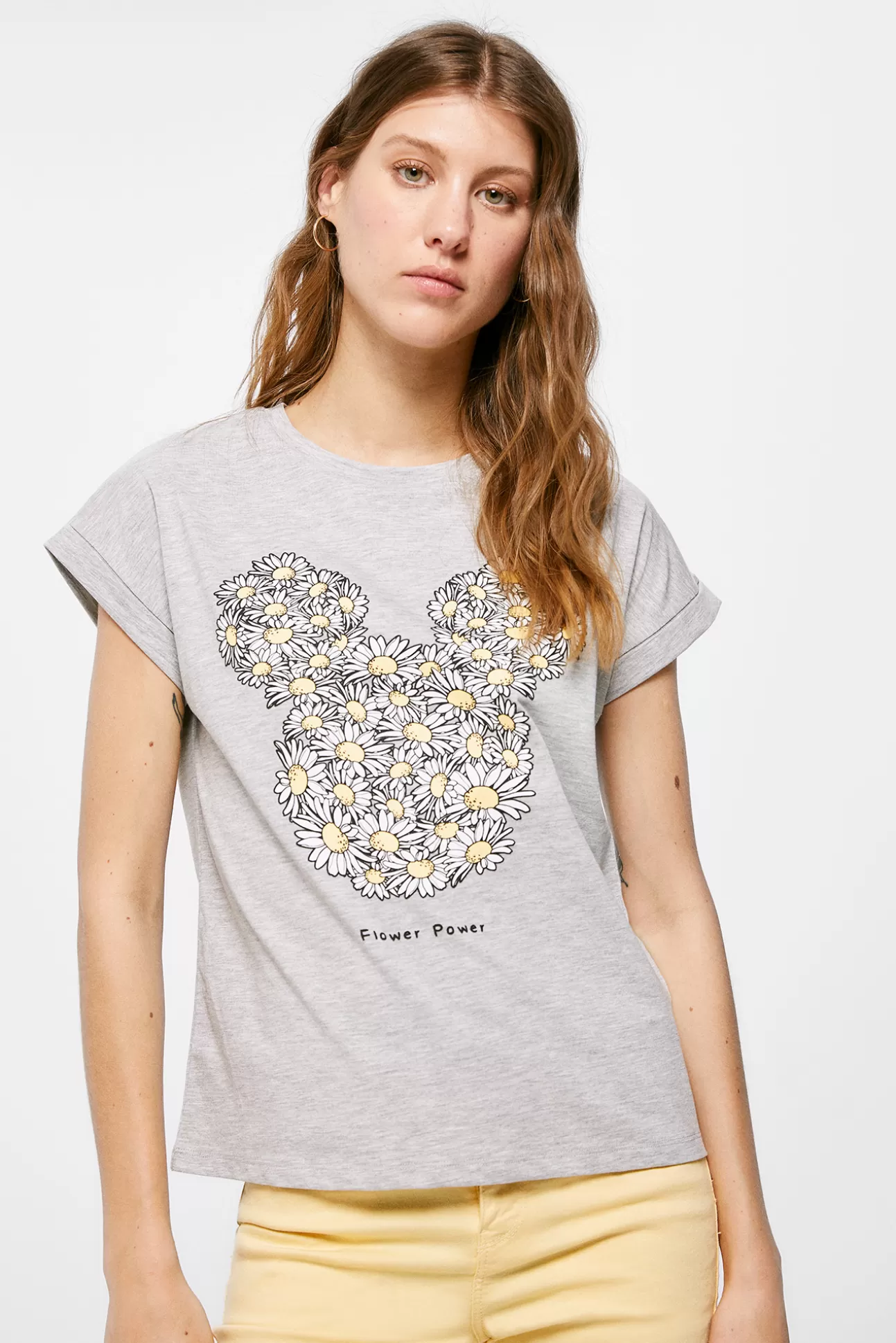 Hot Camiseta Mickey Margaritas Mujer Licencias