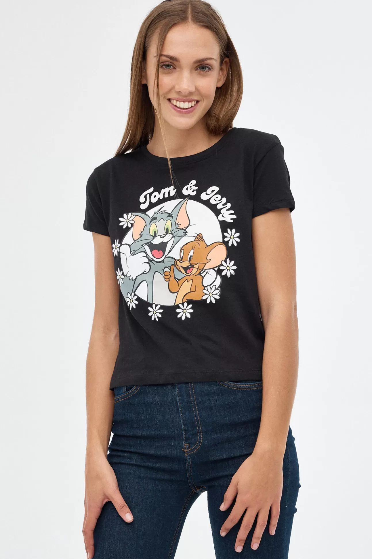 Store Camiseta Print Tom & Jerry Mujer Licencias