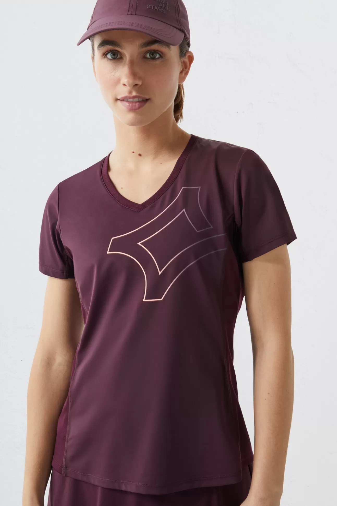 Cheap Camiseta Transpirable Morado Mujer Camisetas