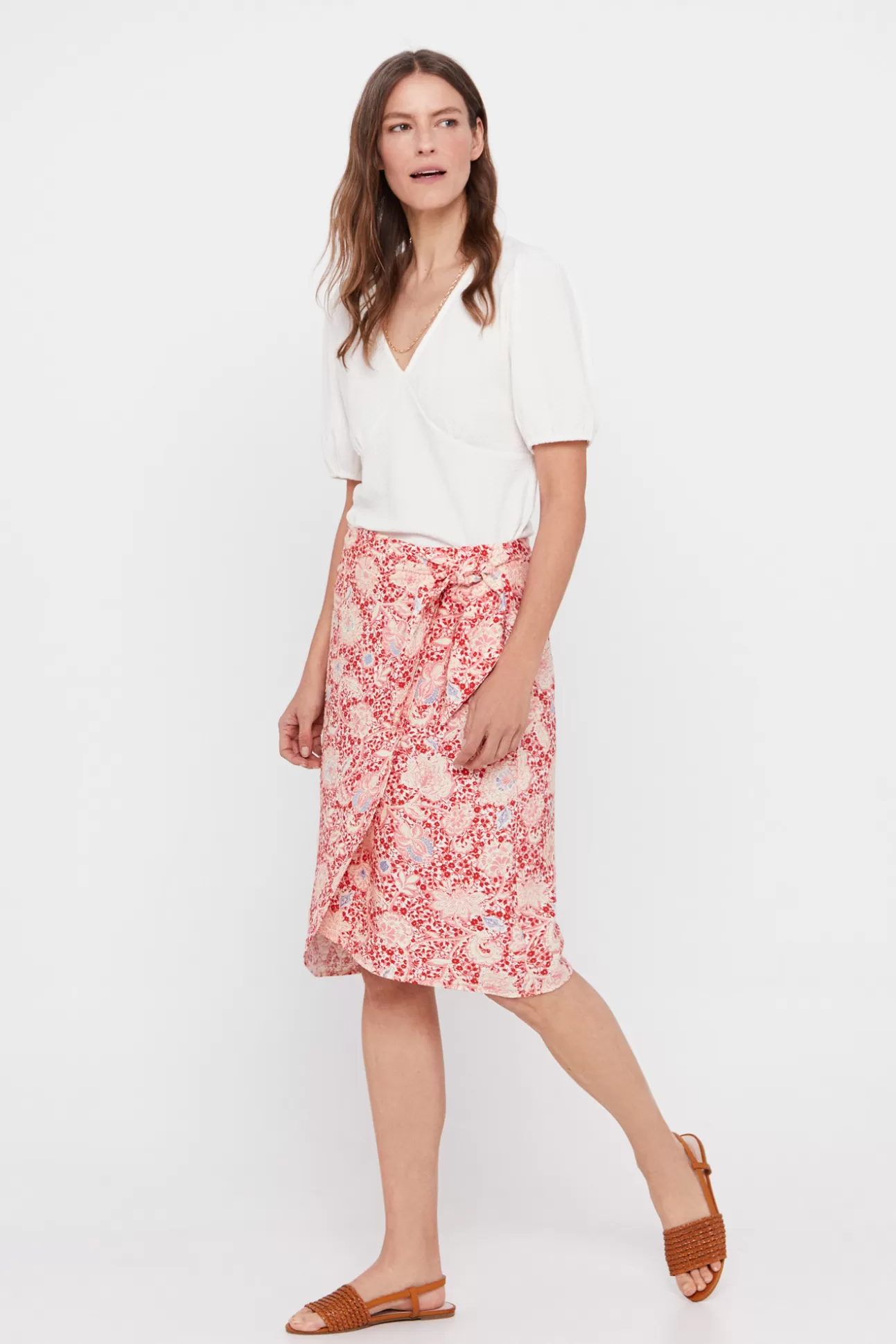 Flash Sale Falda Midi Estampada Mujer Faldas