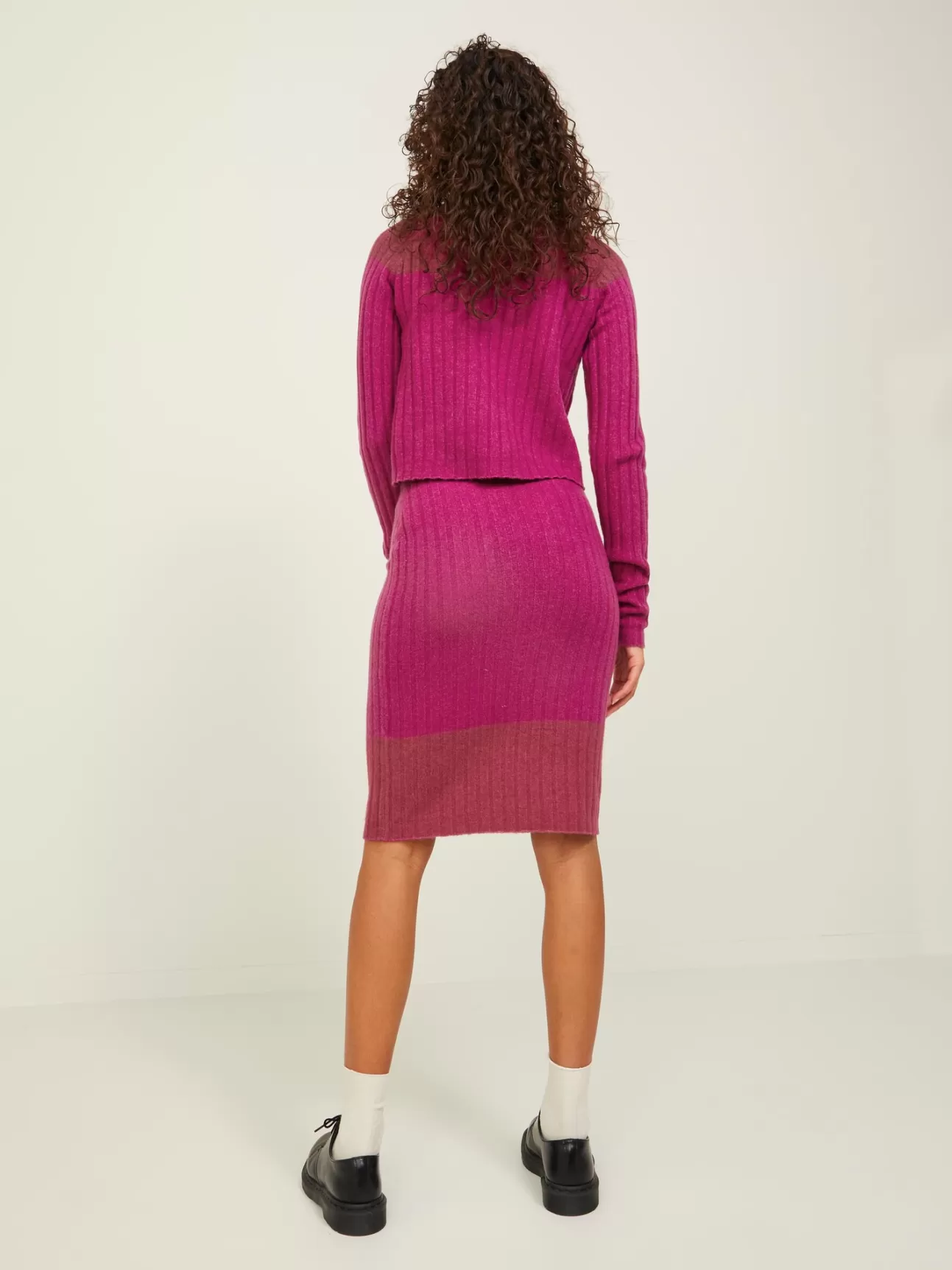 Cheap Falda Midi Punto Mujer Faldas