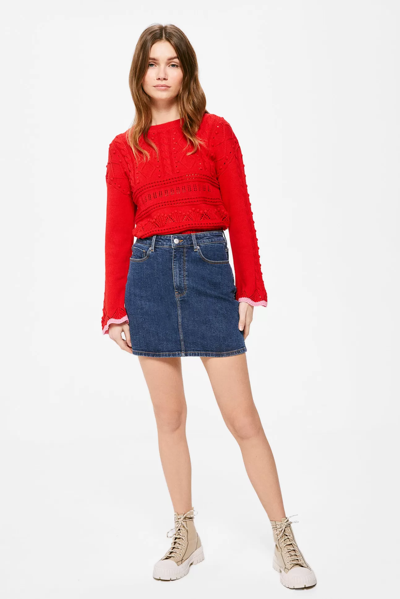 Cheap Falda Mini Denim Mujer Faldas