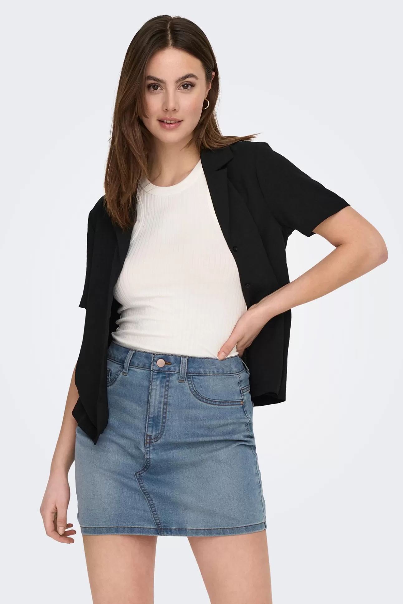 Flash Sale Falda Mini Denim Mujer Faldas