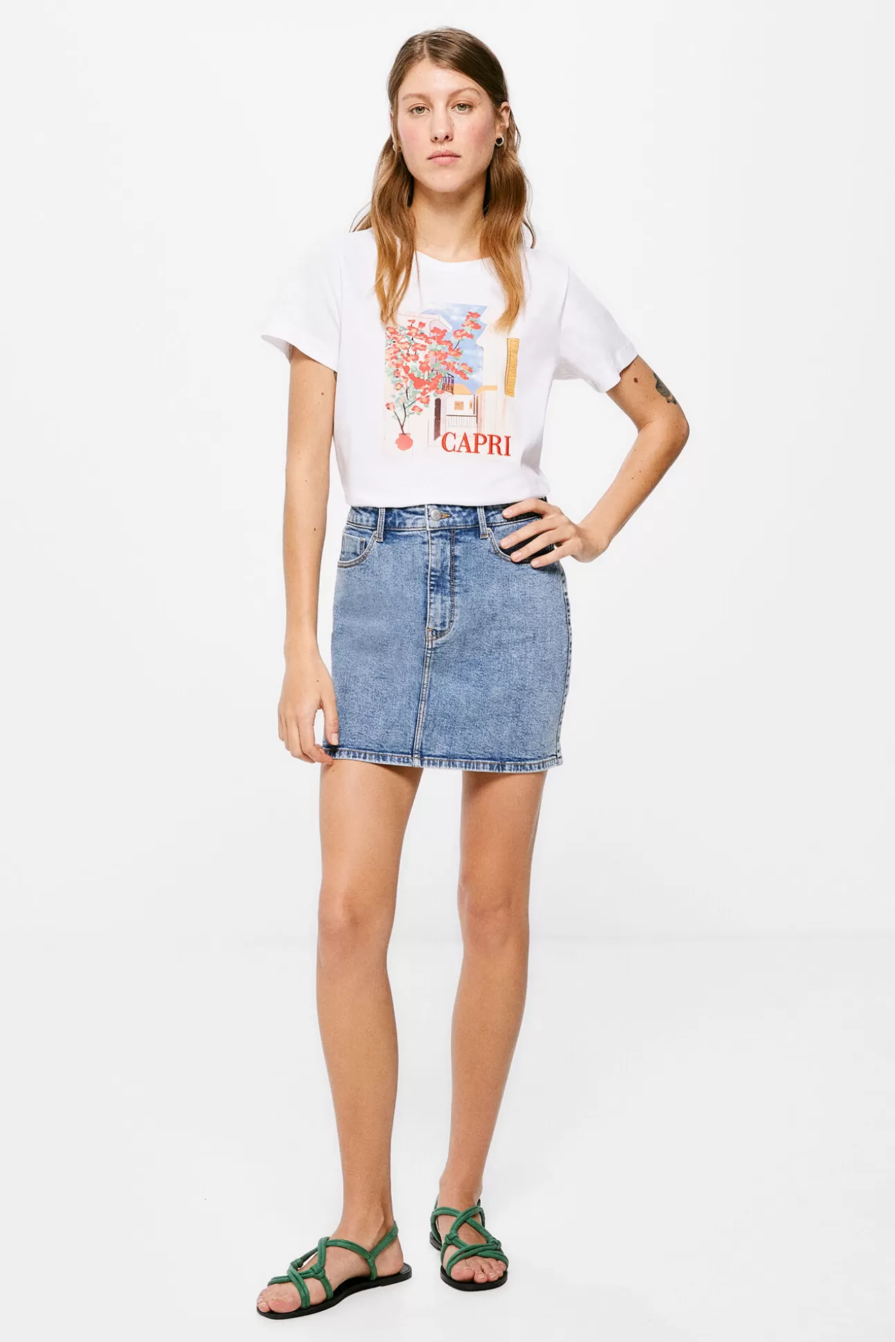 Flash Sale Falda Mini Denim Mujer Faldas