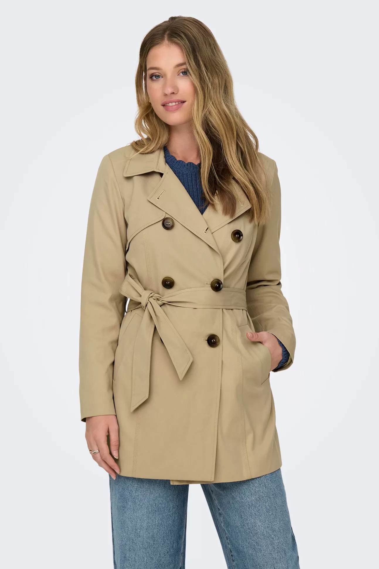 Sale Gabardina Clasica Algodon Mujer Abrigos Y Parkas