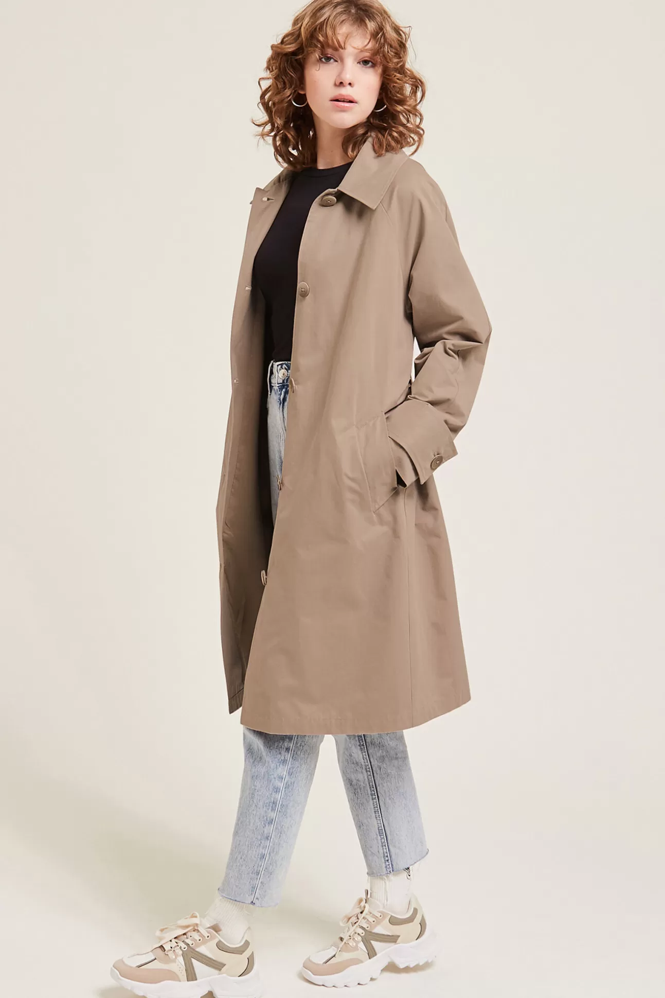 Sale Gabardina Recta Mujer Abrigos Y Parkas