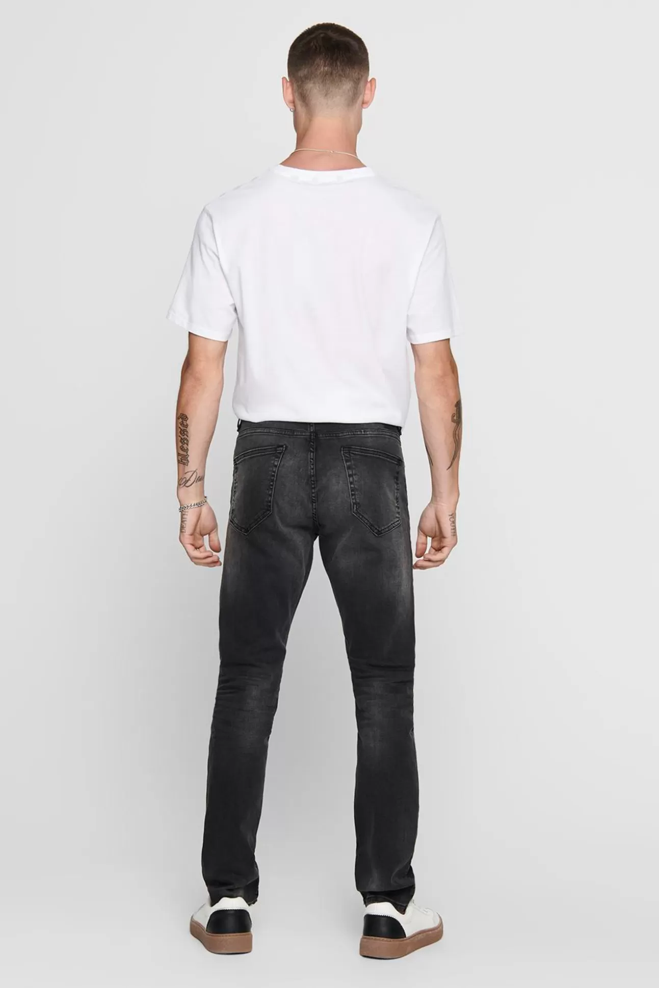 Store Jeans Slim Gris Oscuro Hombre Jeans