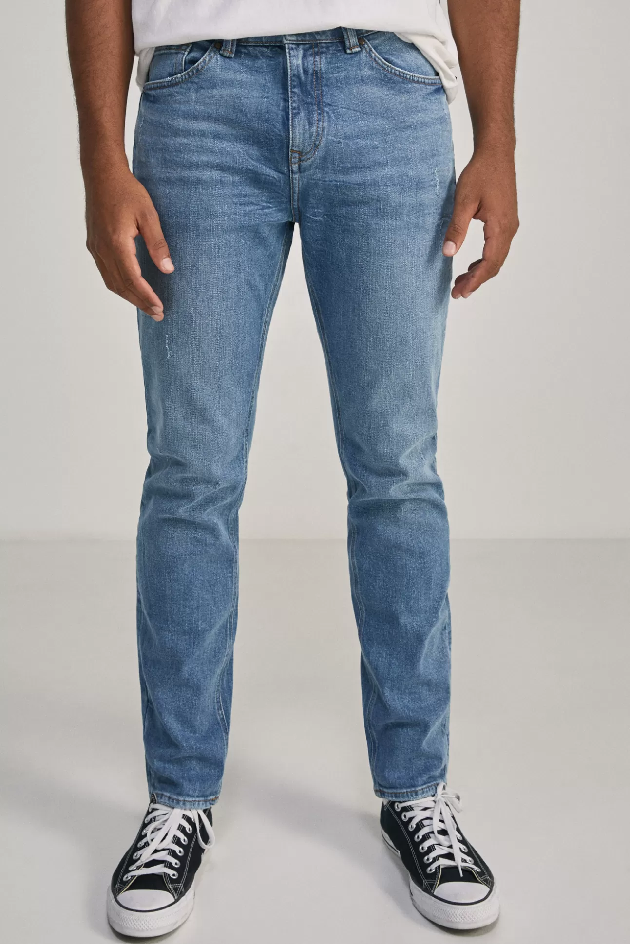 Discount Jeans Slim Lavado Medio Hombre Jeans