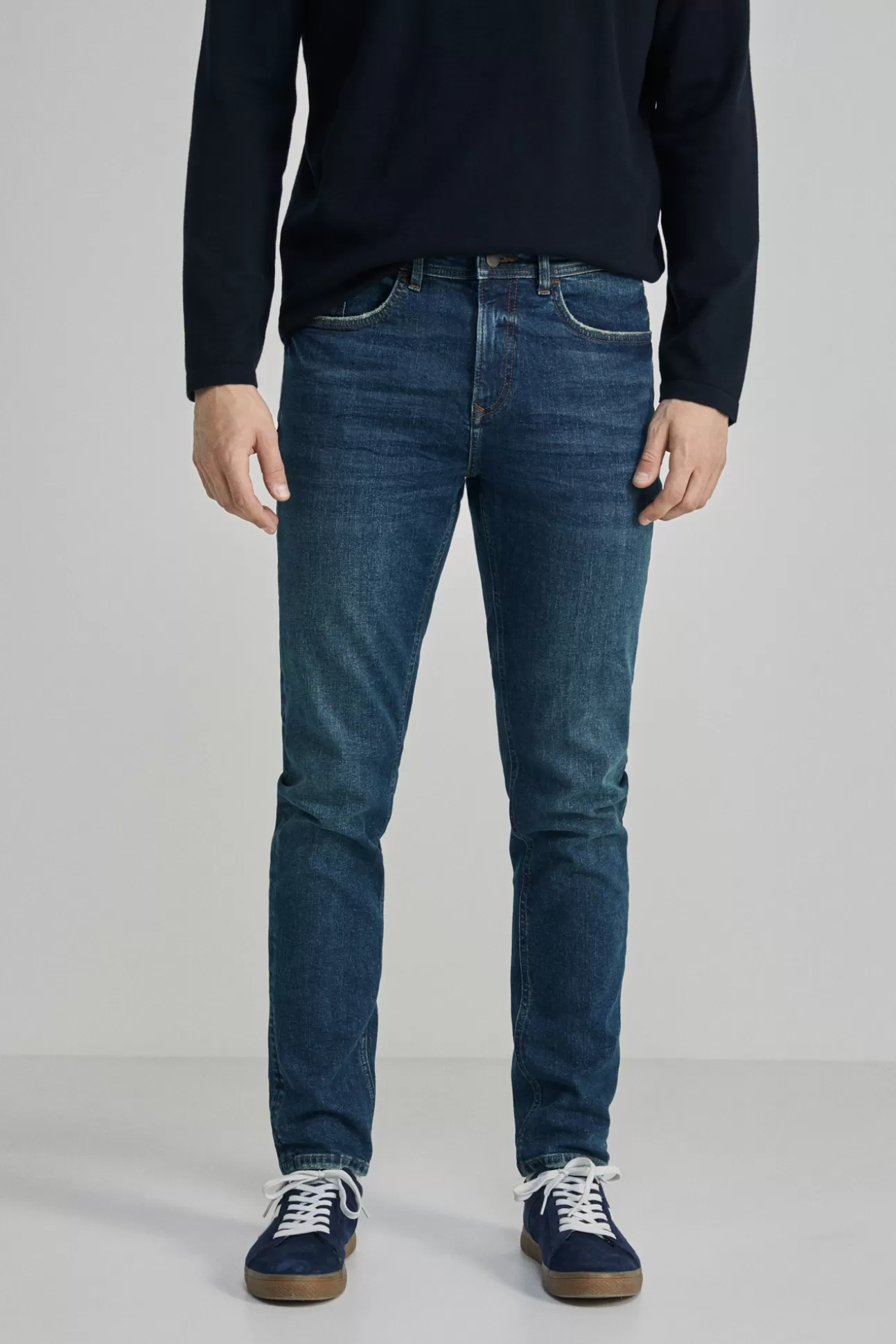 Cheap Jeans Slim Lavado Medio Oscuro Hombre Jeans