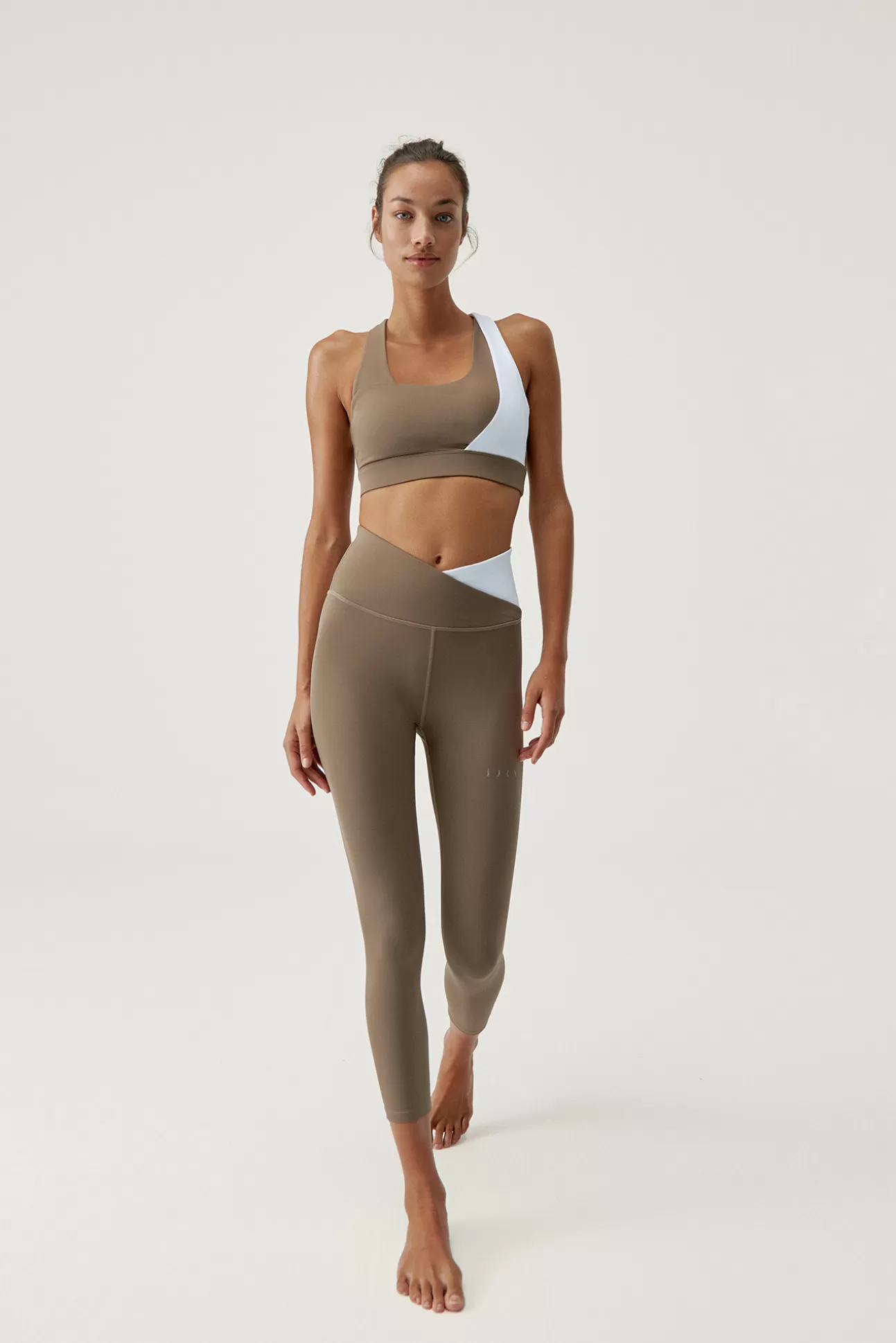 Sale Legging Cleo Fossil/White Mujer Leggings Y Pantalones