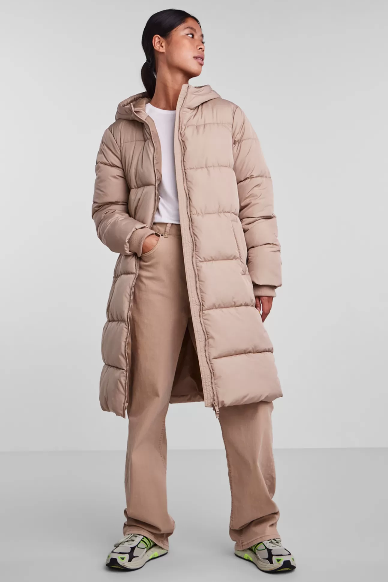 Fashion Long Padded Coat Mujer Abrigos Y Parkas