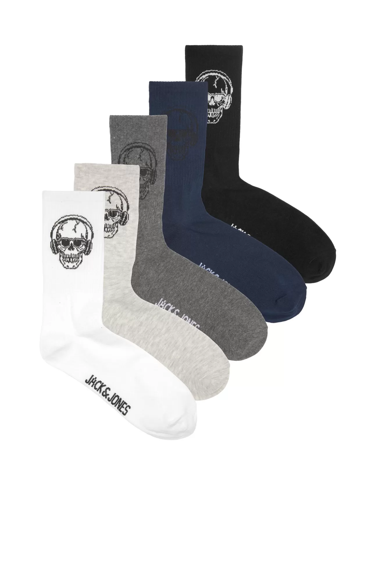 Clearance Pack 5 Calcetines Calavera Hombre Calcetines