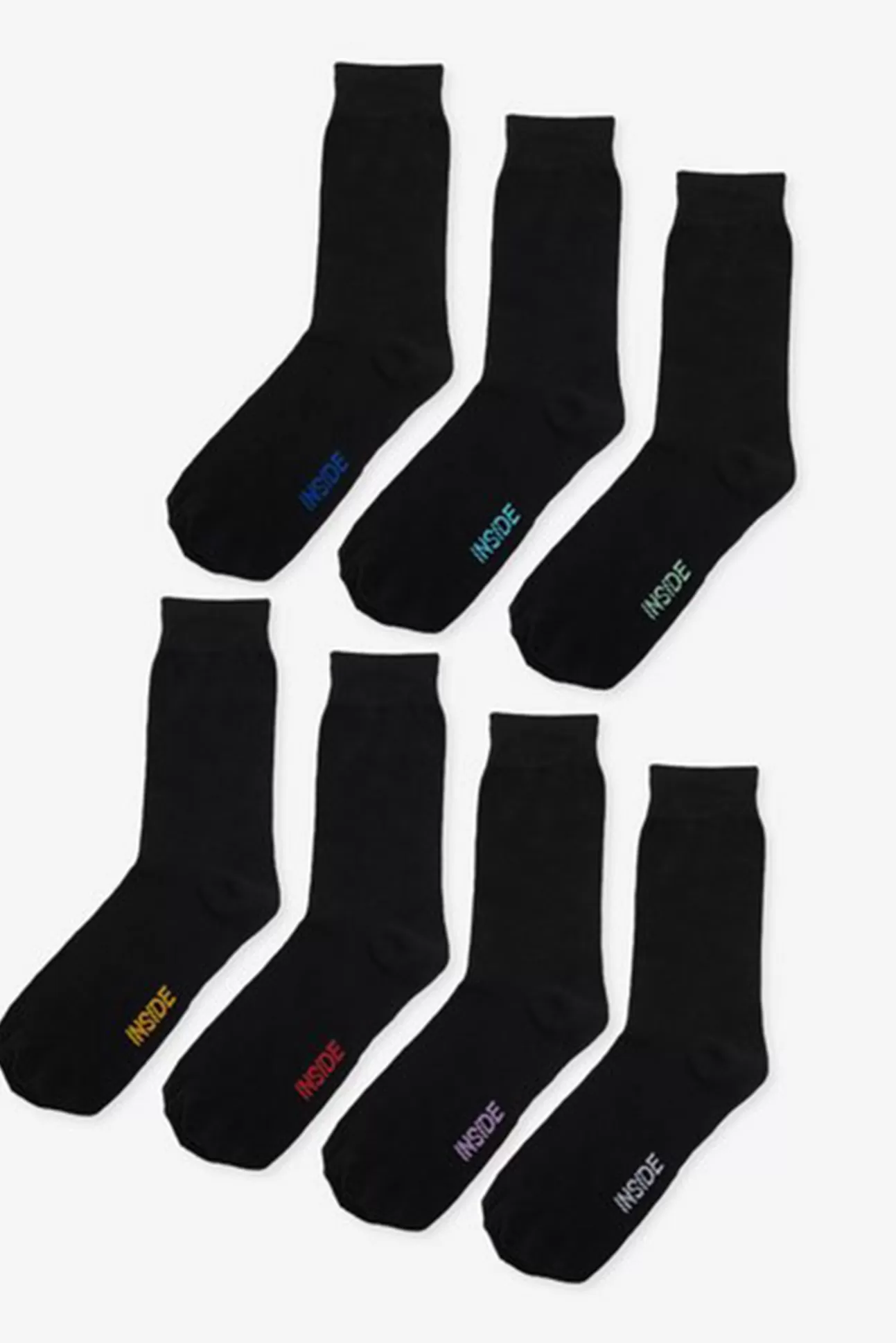 Online Pack 7 Calcetines Color Hombre Calcetines