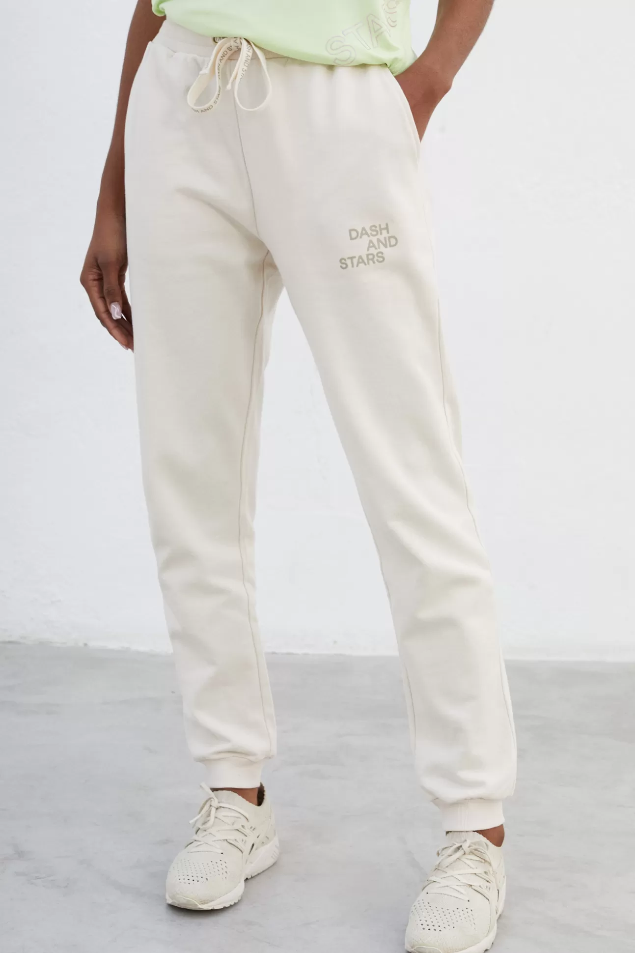 Flash Sale Pantalon Jogger 100% Algodon Blanco Mujer Leggings Y Pantalones