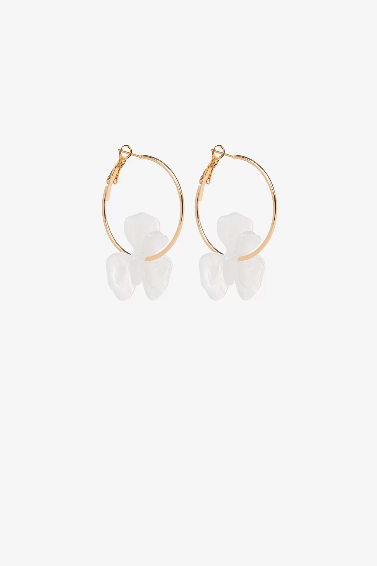 Hot Pendientes Largos Con Detalle De Flor Mujer Bisutería