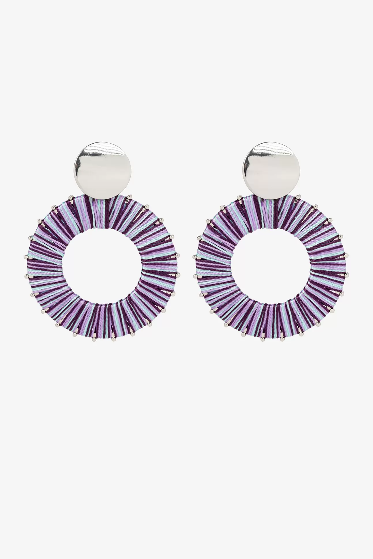 Best Pendientes Largos Con Textil Mujer Bisutería