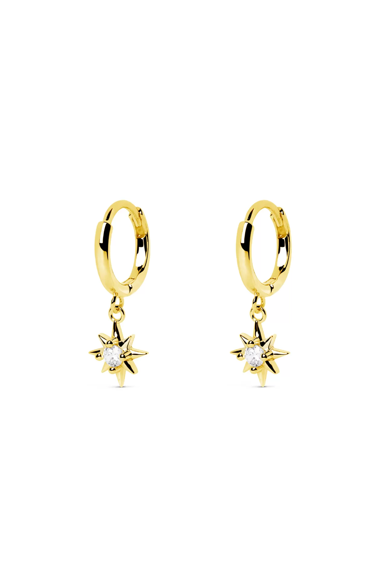 Fashion Pendientes Polar Star Oro Mujer Bisutería