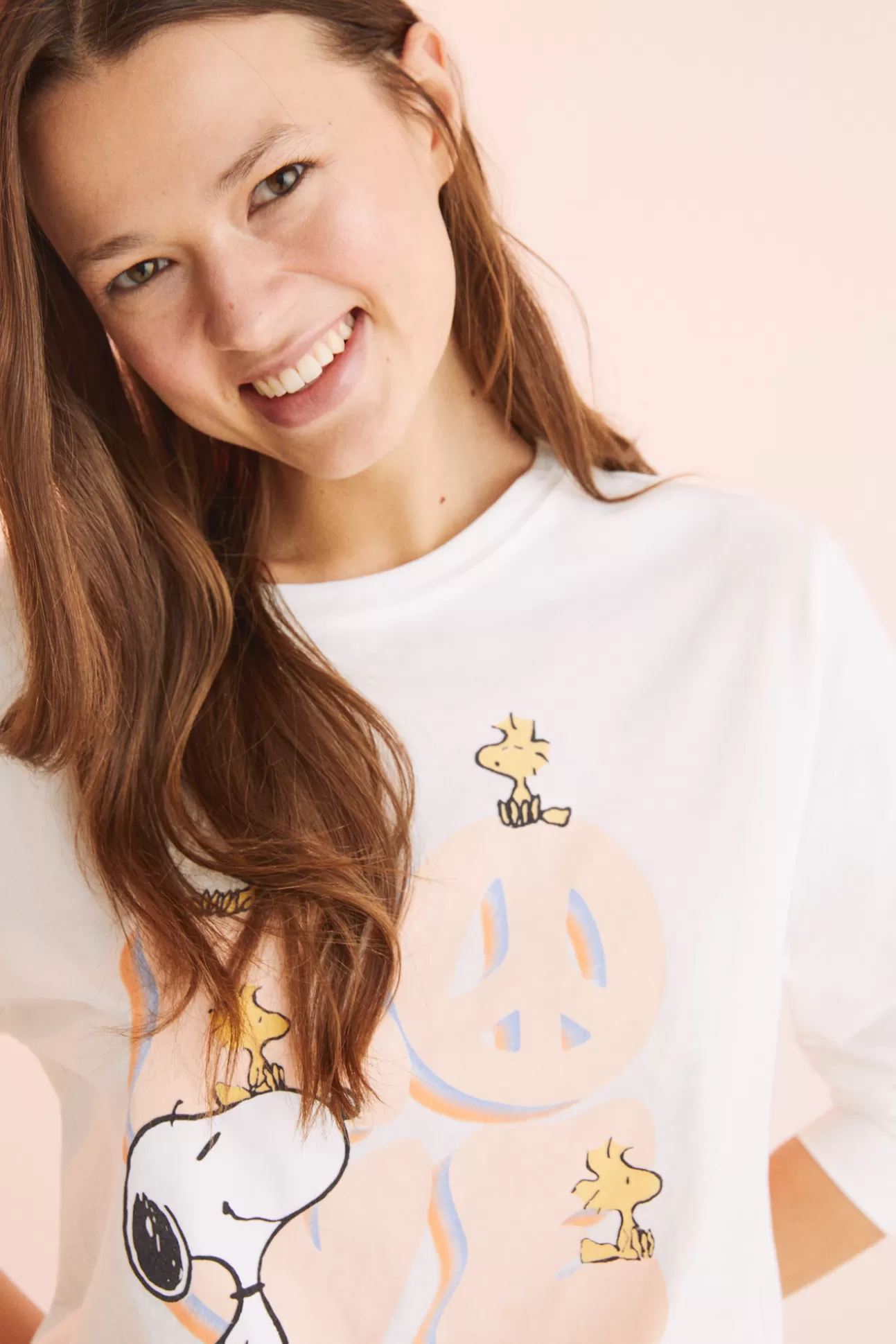 New Pijama Largo 100% Algodon Snoopy 'Love' Mujer Pijamas