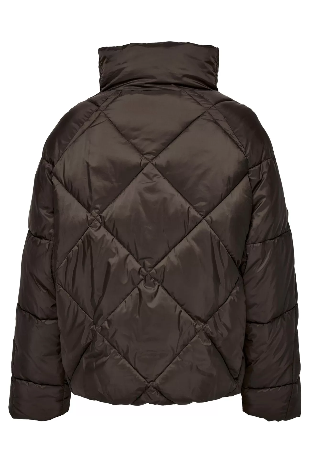 Best Plumifero Corto Cuello Alto Mujer Abrigos Y Parkas