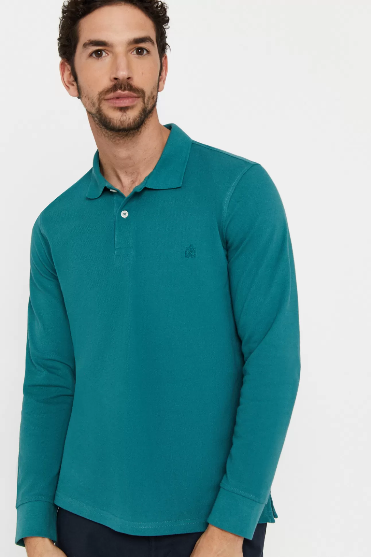 Best Sale Polo Basico Manga Larga Hombre Polos