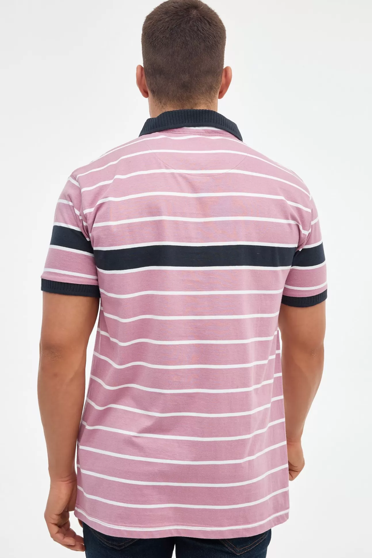 Clearance Polo De Rayas Con Contraste Hombre Polos