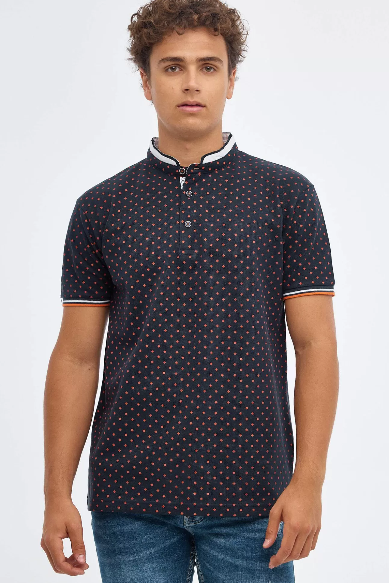 Store Polo Mao Estampado Geometrico Hombre Polos