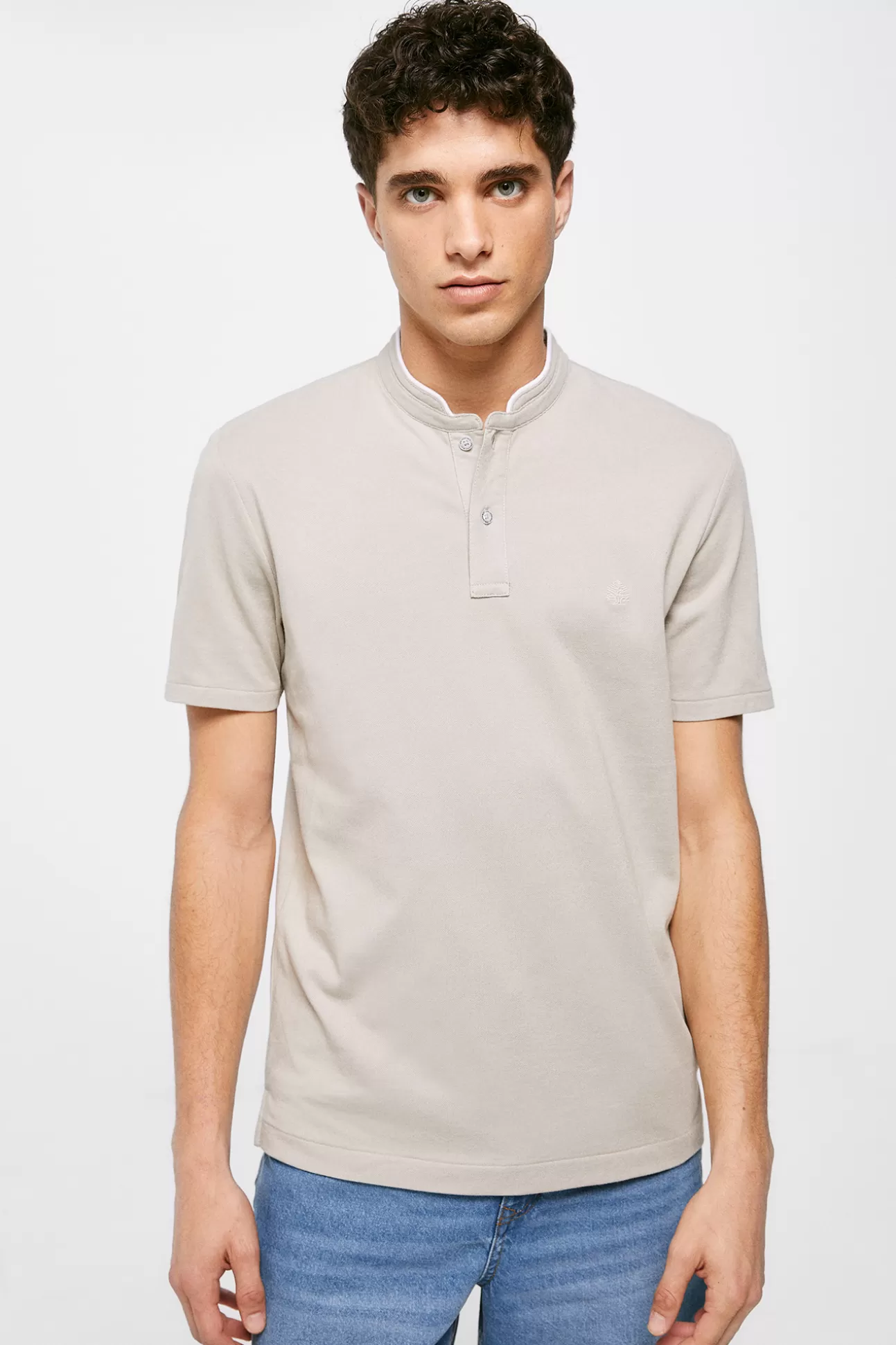 Outlet Polo Mao Oxford Hombre Polos