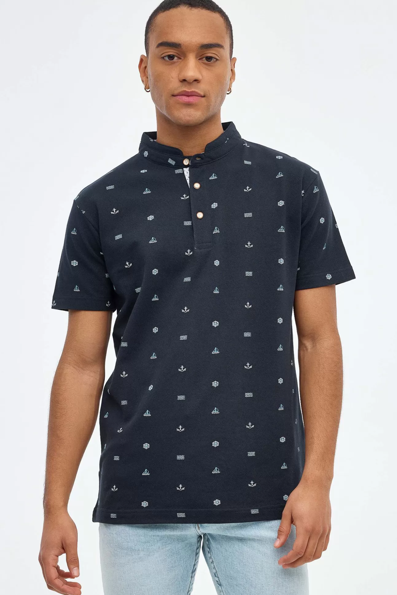 Best Sale Polo Miniprint Marinero Hombre Polos