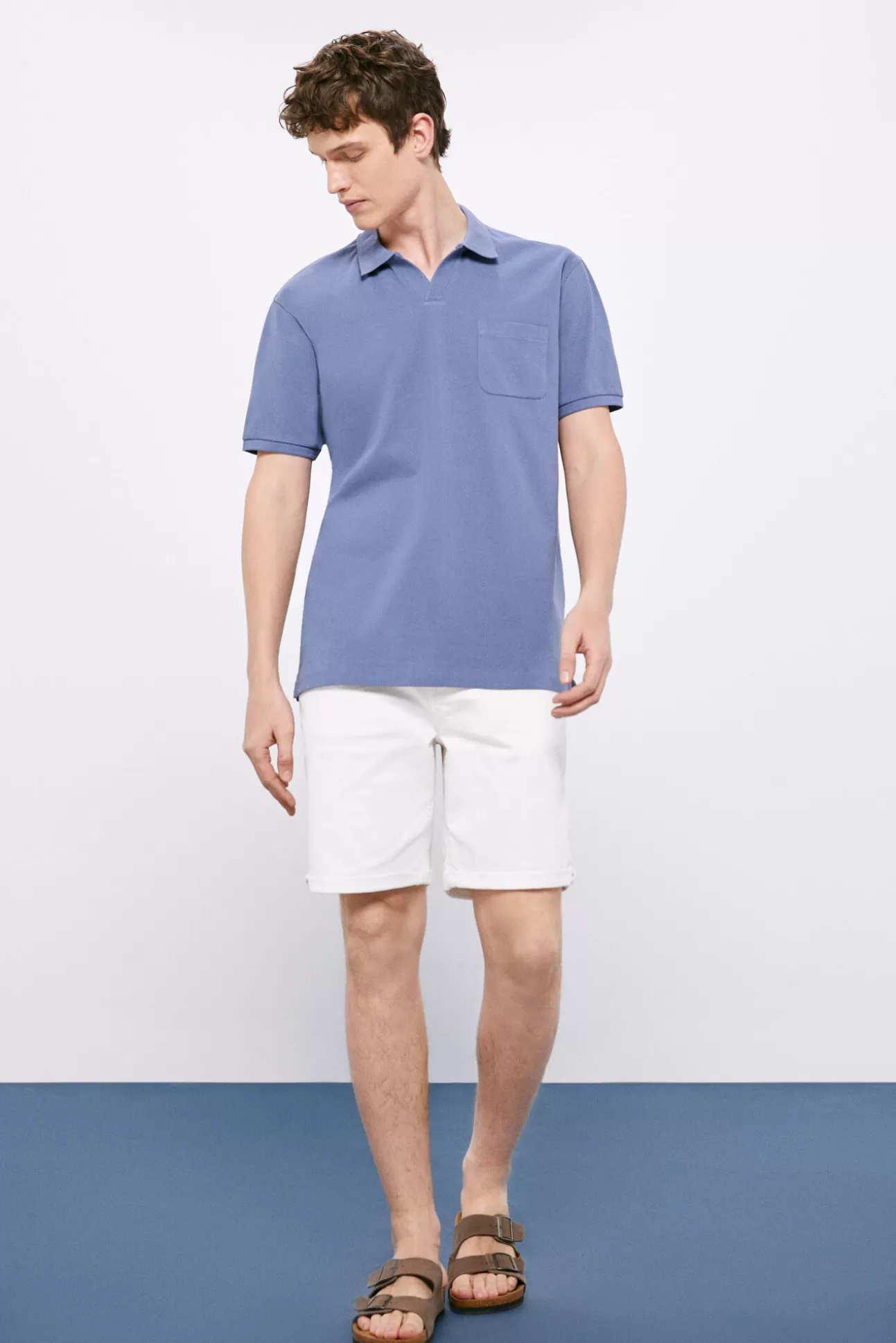 Clearance Polo Pique Cuello Resort Hombre Polos