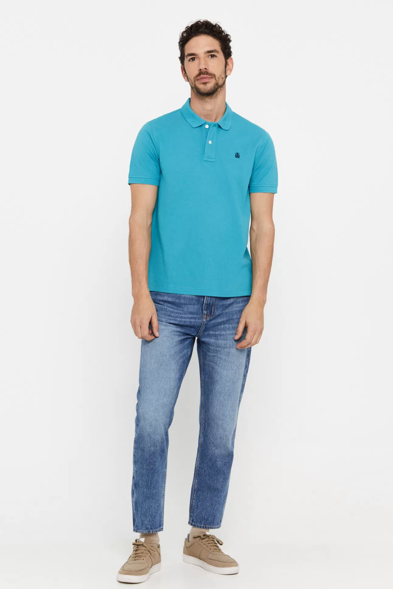 Outlet Polo Pique Logo Hombre Polos