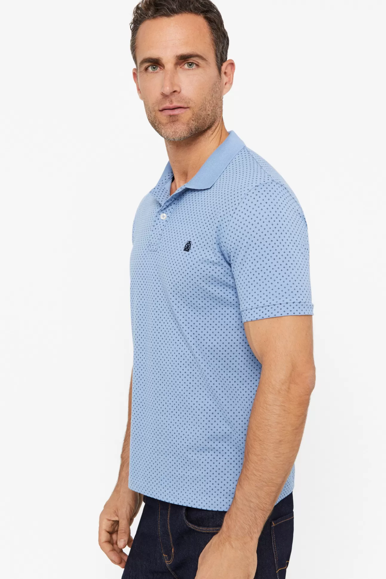 Store Polo Pique Microestampado Hombre Polos