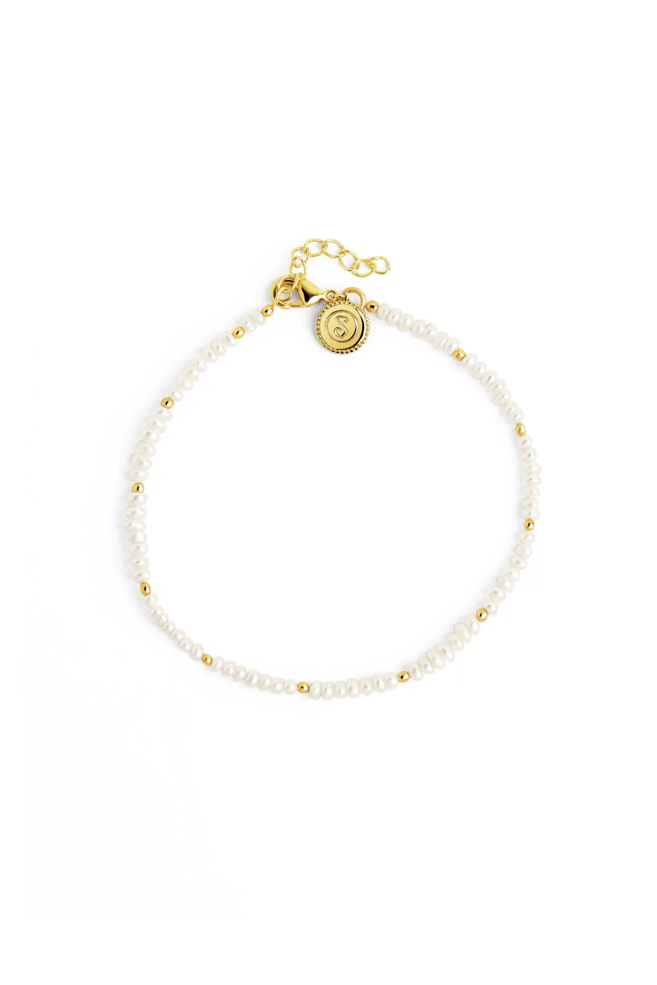 Hot Pulsera Pearls Dots Oro Mujer Bisutería