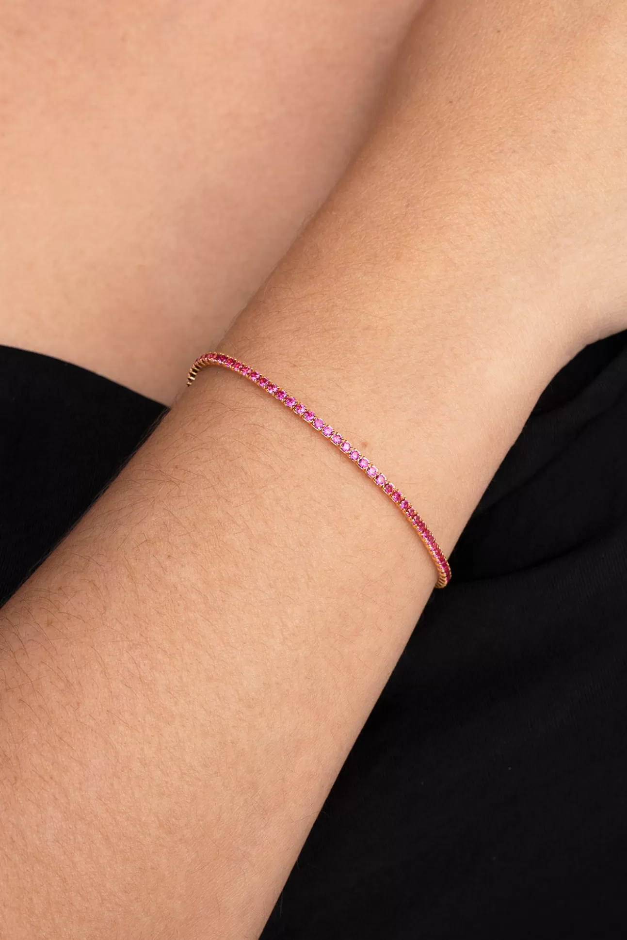 Best Sale Pulsera Riviere Raspberry Baño Oro Mujer Bisutería