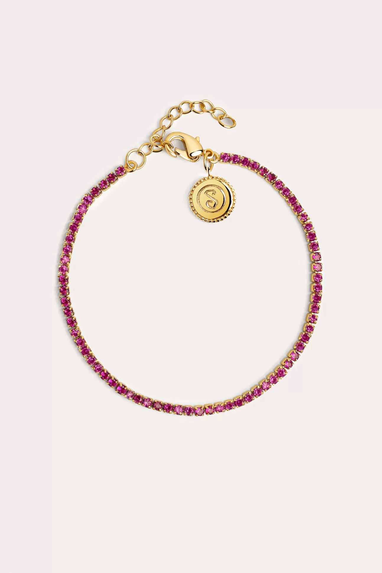 Best Sale Pulsera Riviere Raspberry Baño Oro Mujer Bisutería