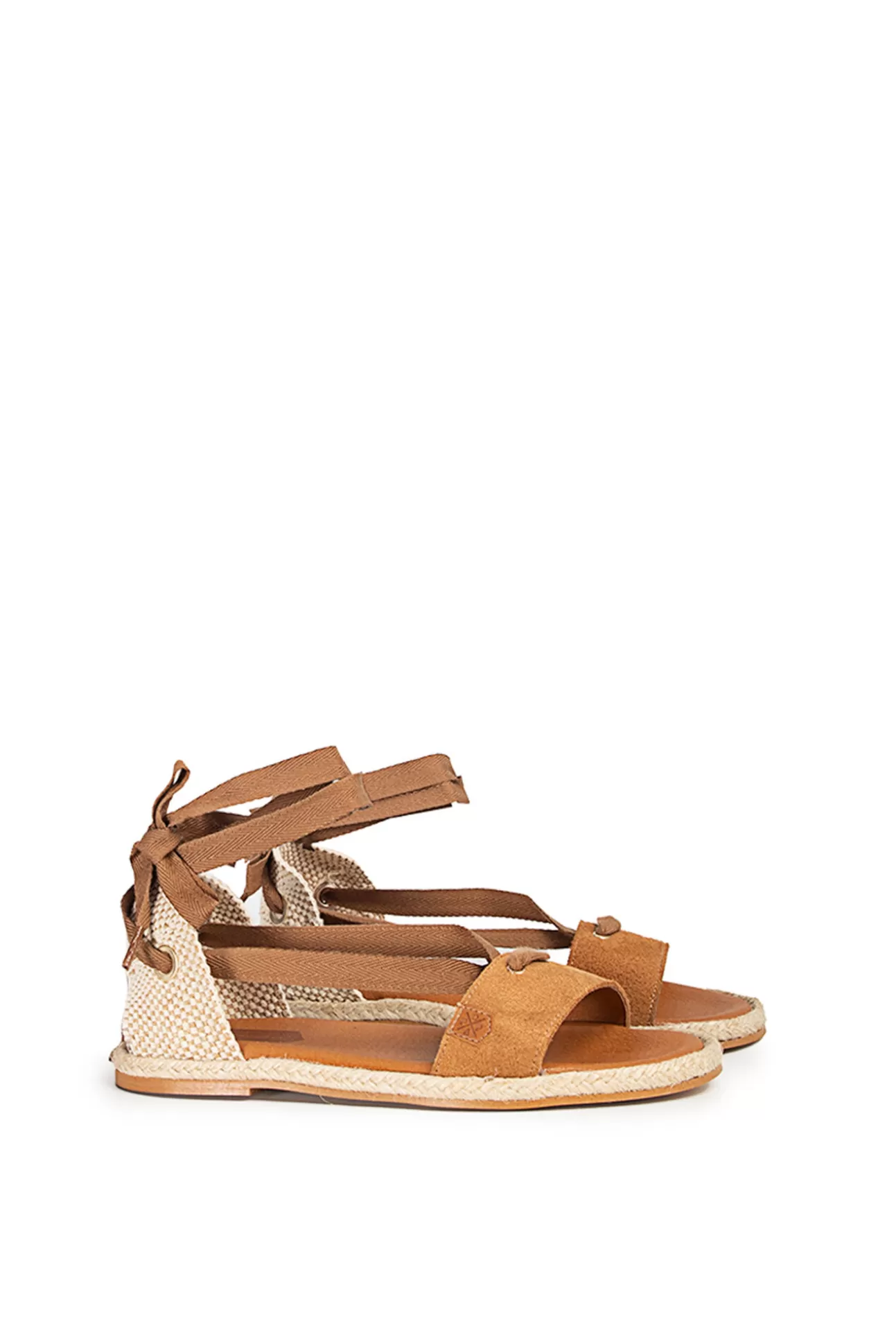 Flash Sale Sandalias Clara Laz Serraje Cuero Mujer Alpargatas