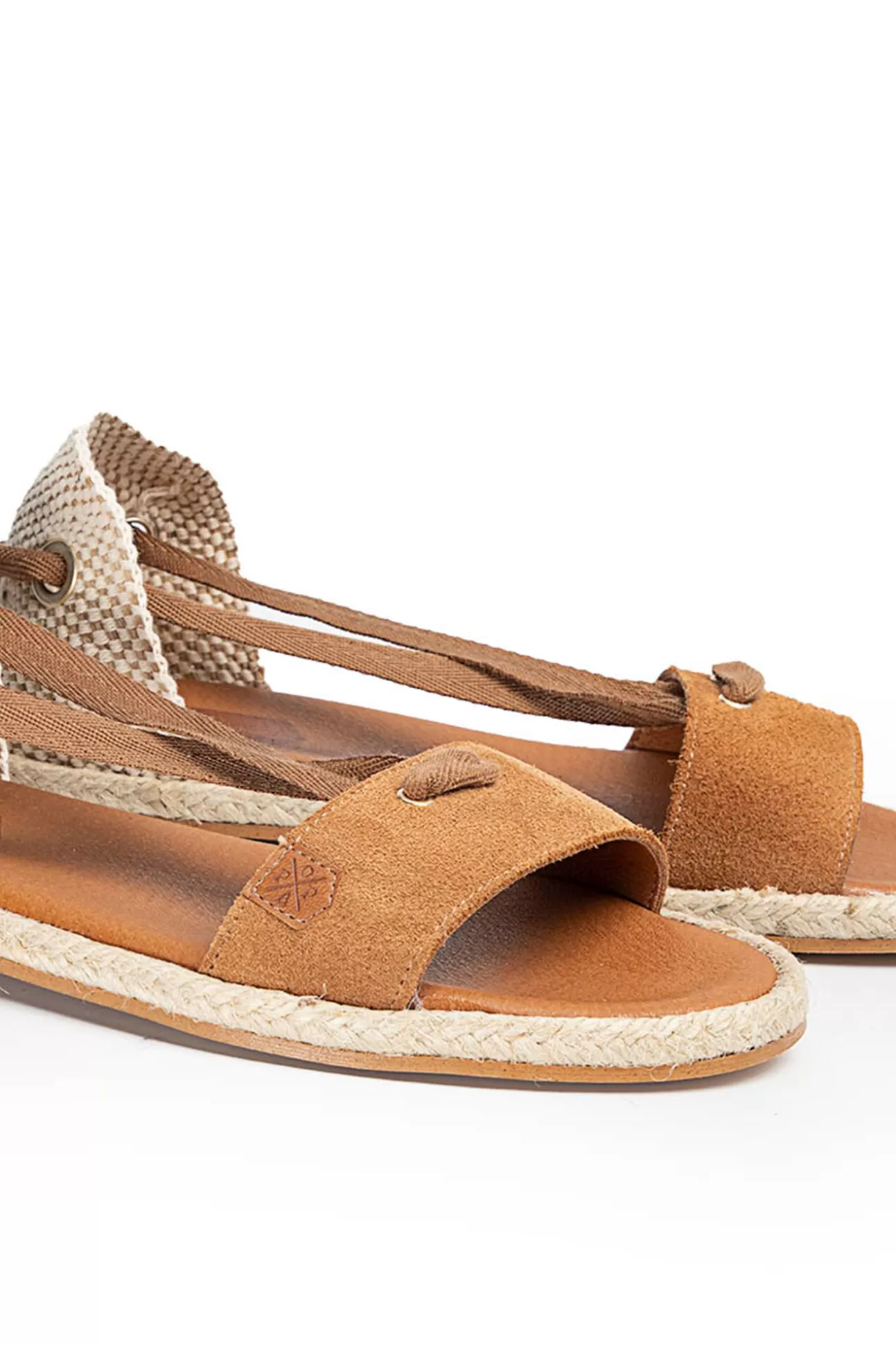 Flash Sale Sandalias Clara Laz Serraje Cuero Mujer Alpargatas