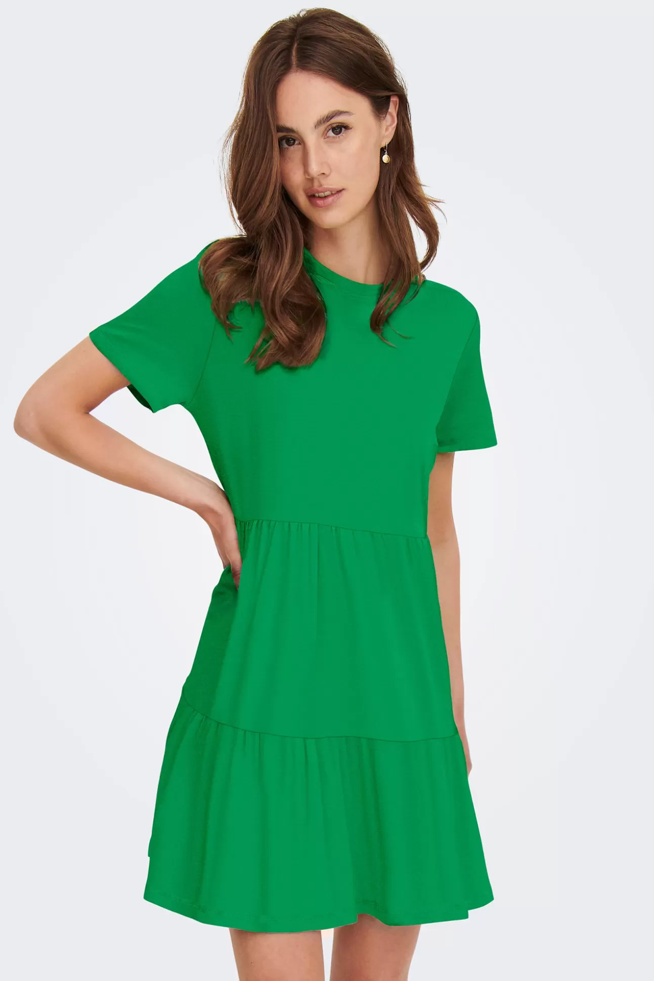 Outlet Short Regular Fit V-Neck Dress Mujer Vestidos Y Monos