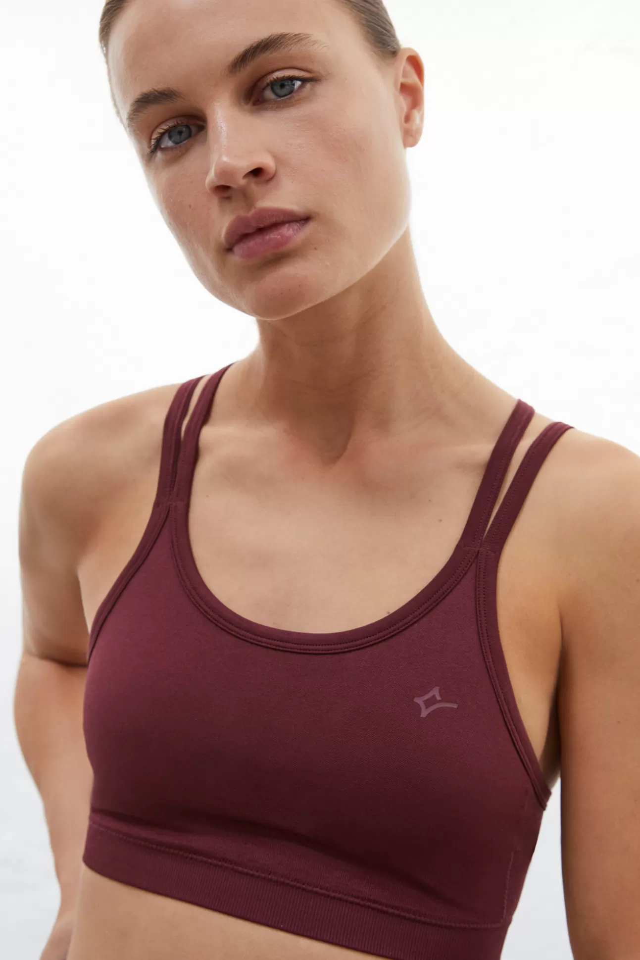 Flash Sale Sujetador Top Deportivo Granate Seamless Comfort Mujer Tops Deportivos