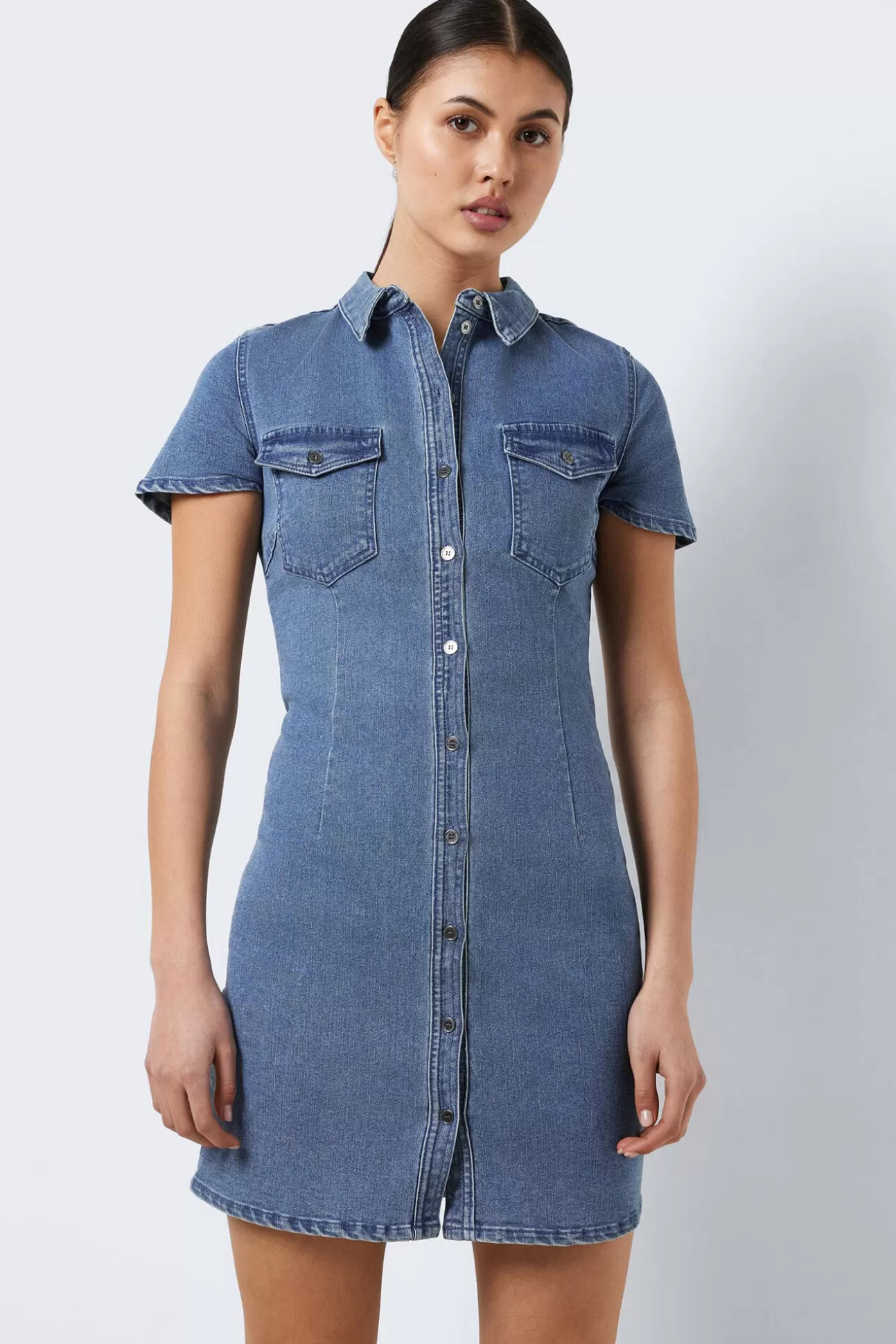 Flash Sale Vestido Corto Denim Mujer Vestidos Y Monos